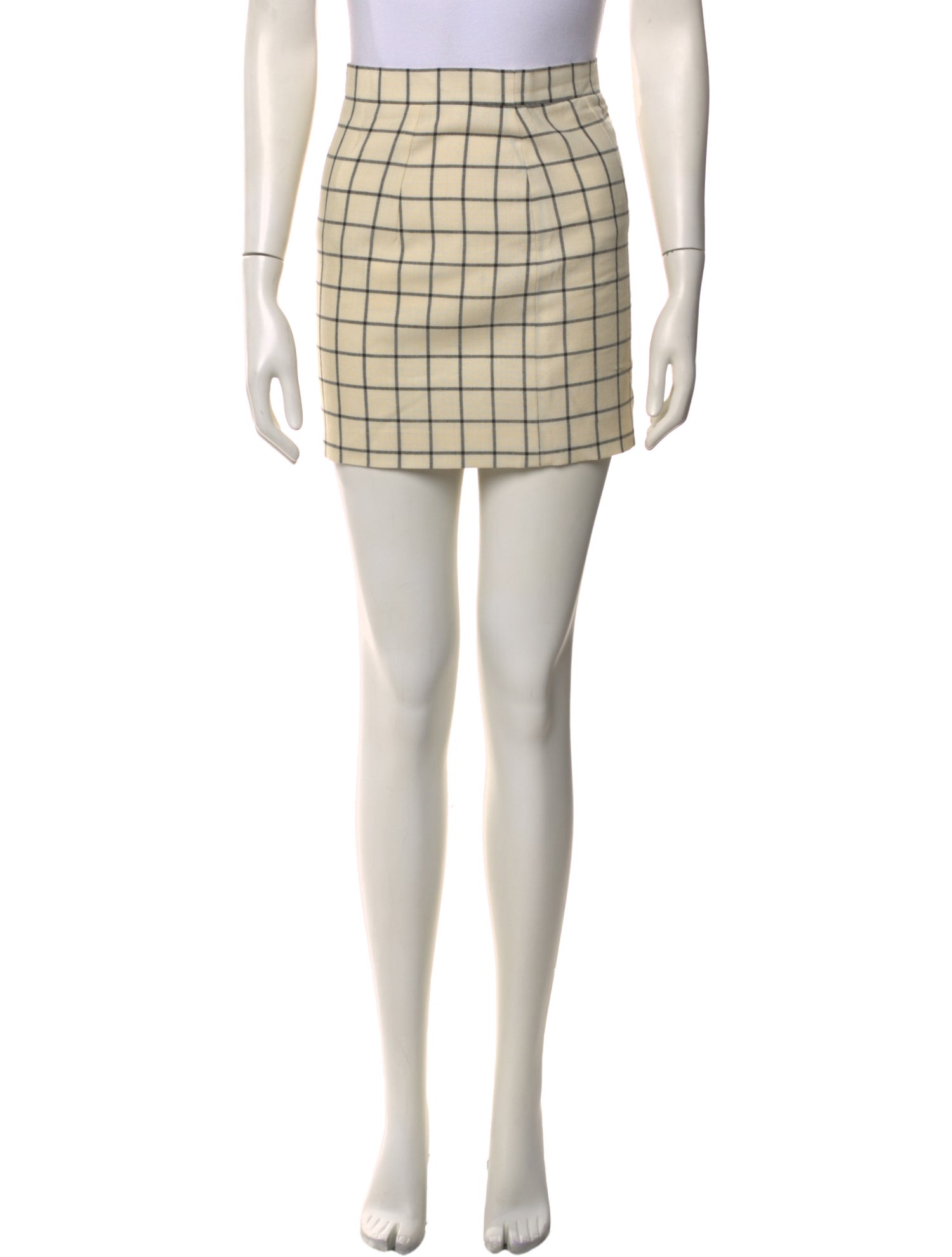 Marni Plaid Print Mini Skirt