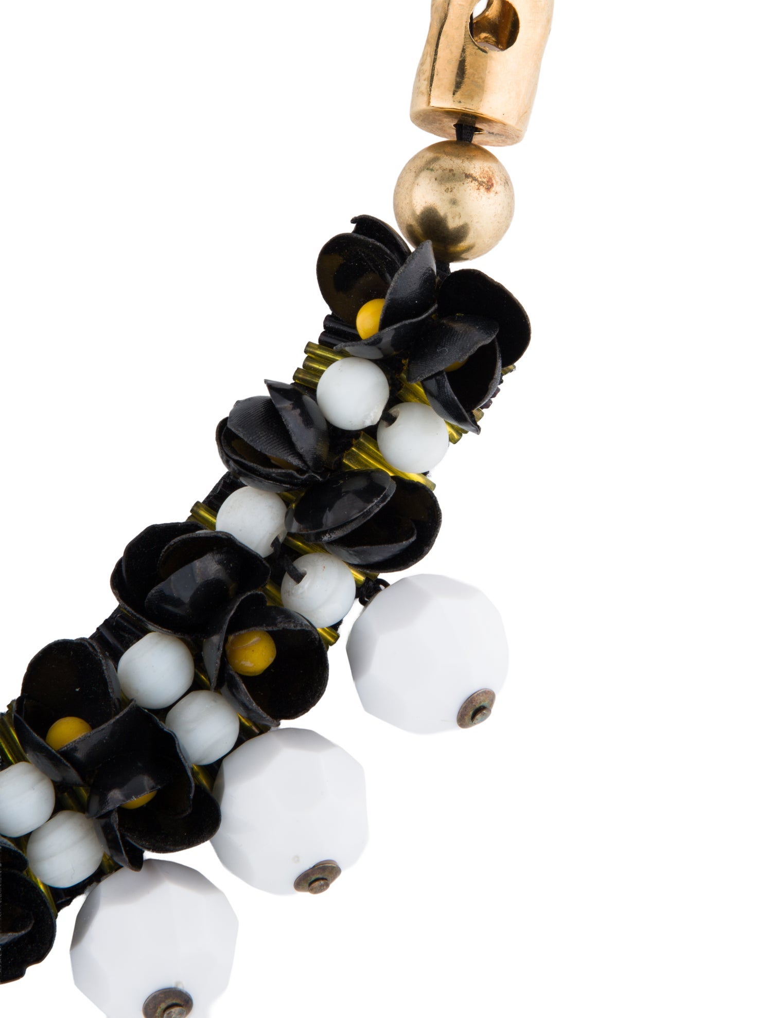 Marni Bead, Plastic & Ribbon Collar Necklace