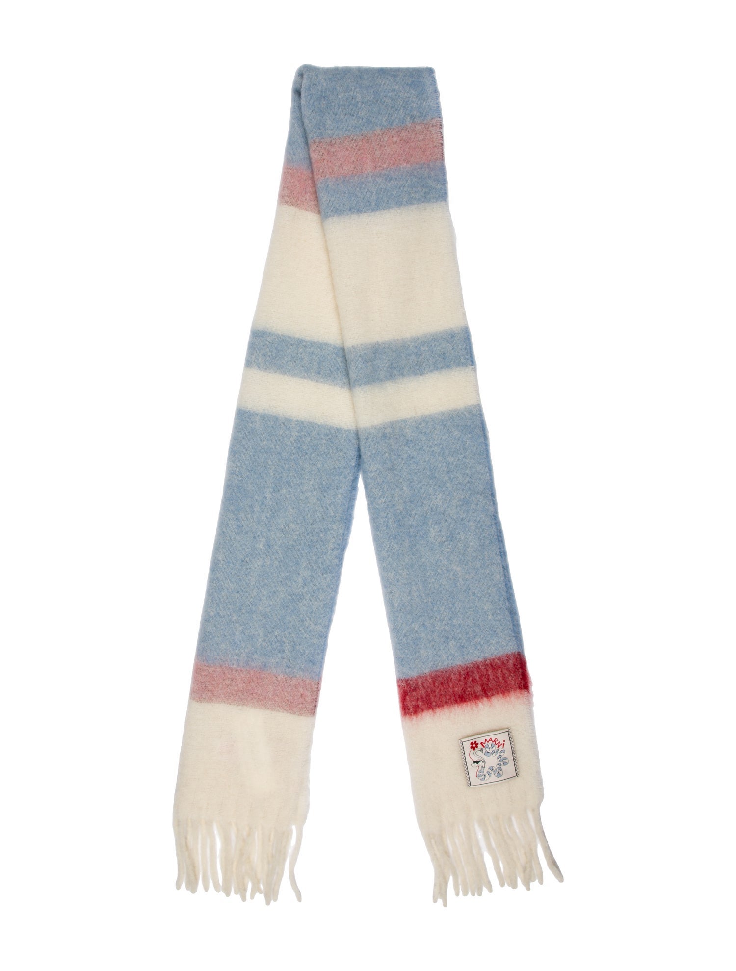 Marni Mohair Striped Scarf