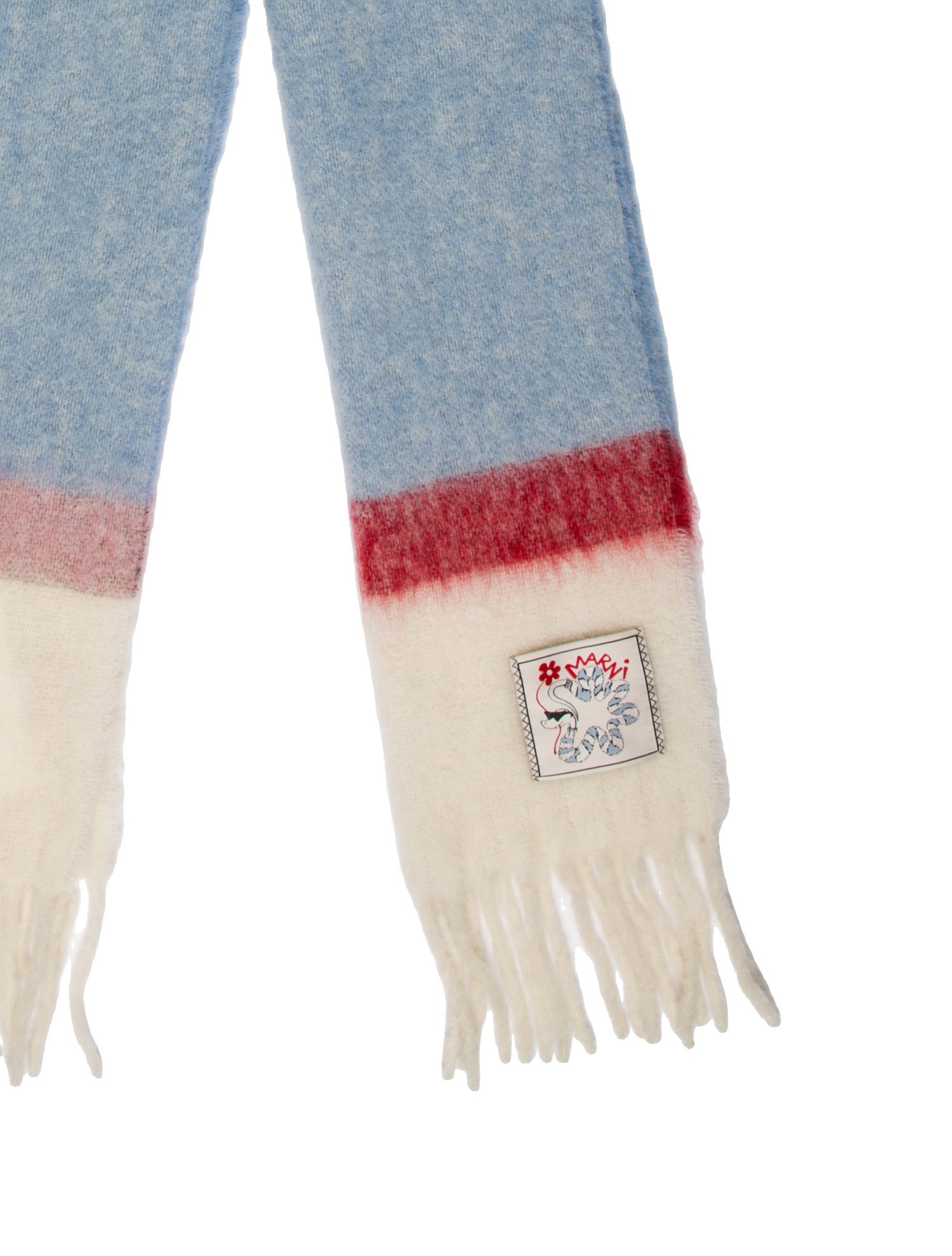 Marni Mohair Striped Scarf