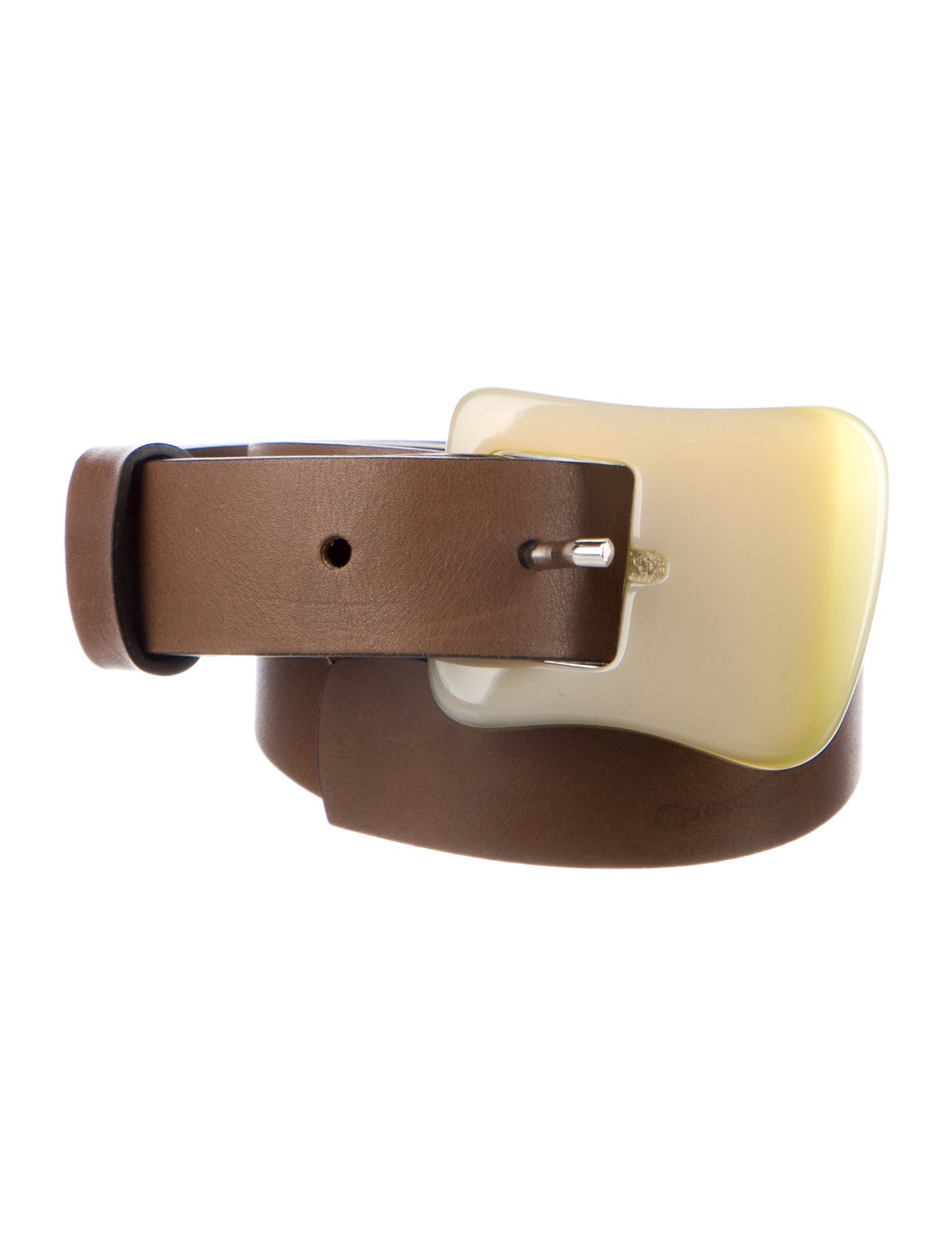 Marni Skinny Leather Belt