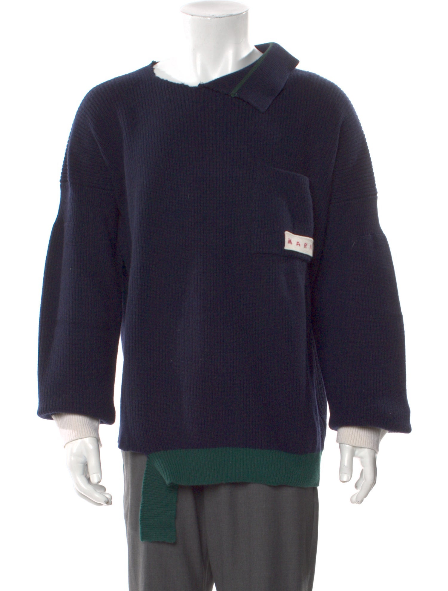 Marni Virgin Wool V-Neck Pullover