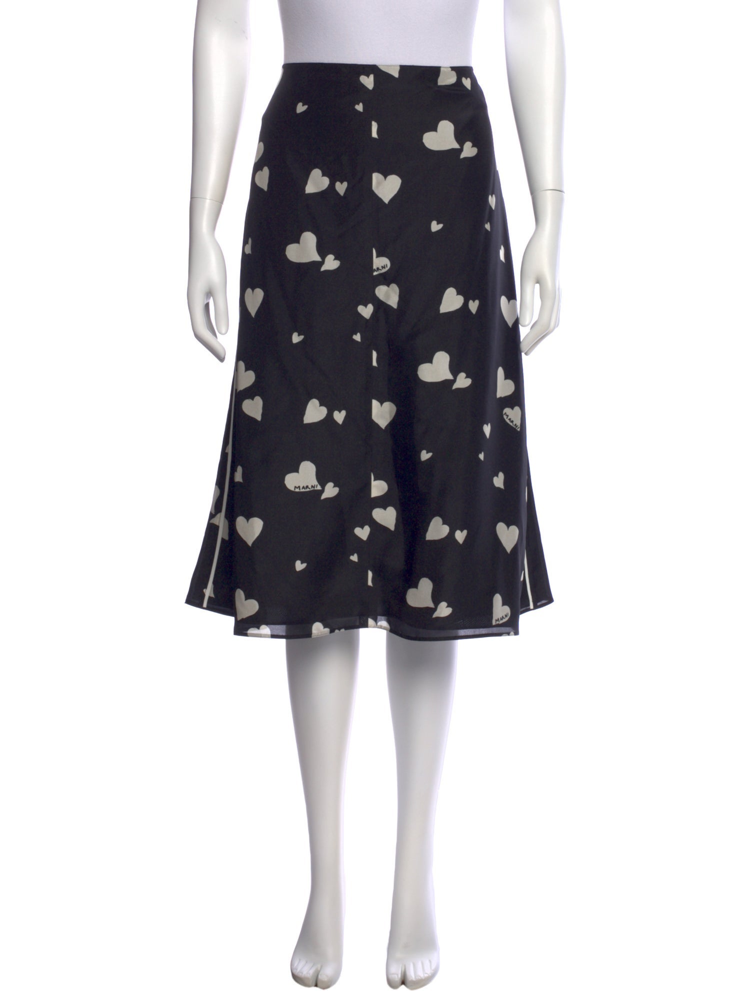 Marni Silk Knee-Length Skirt