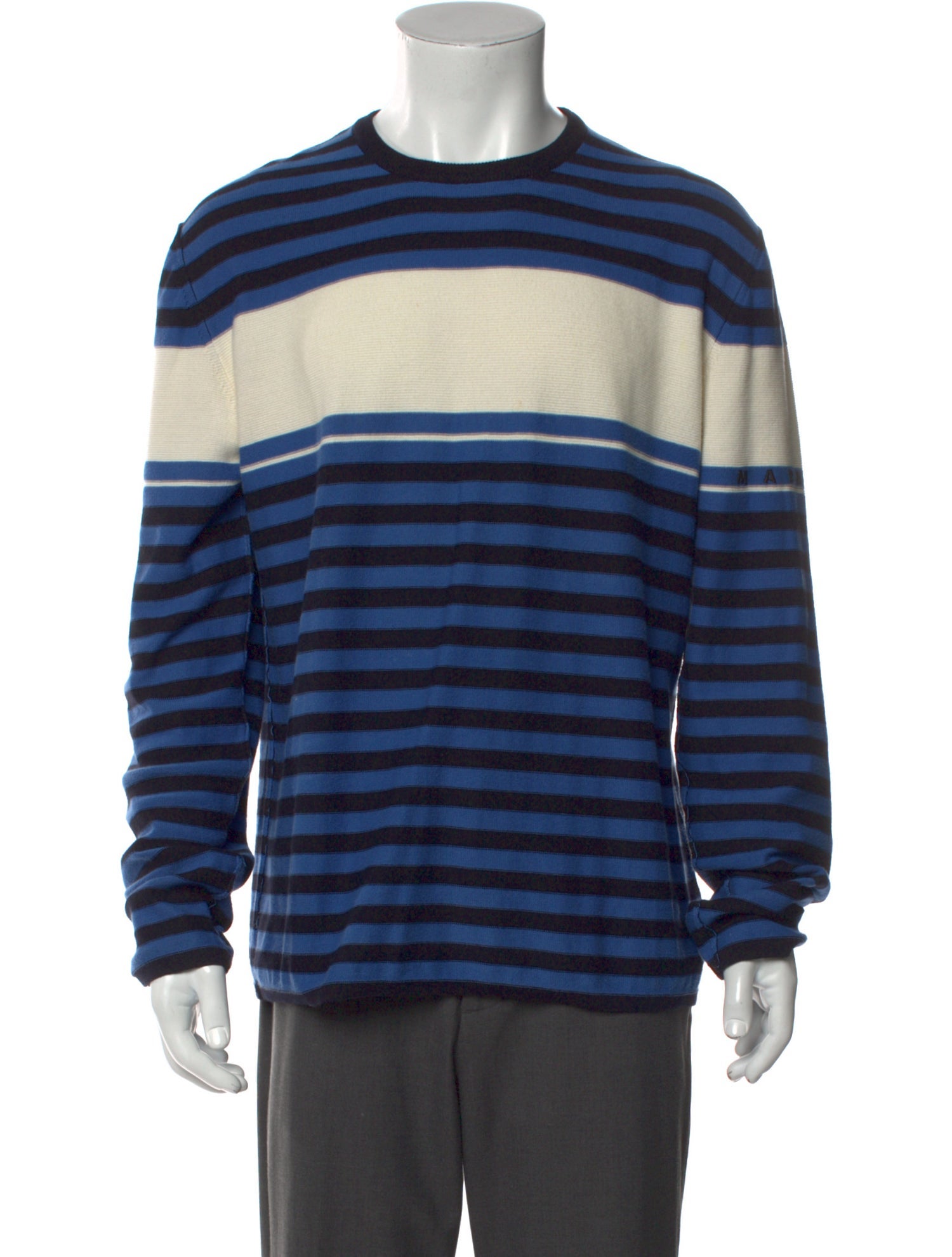 Marni Striped Crew Neck Pullover