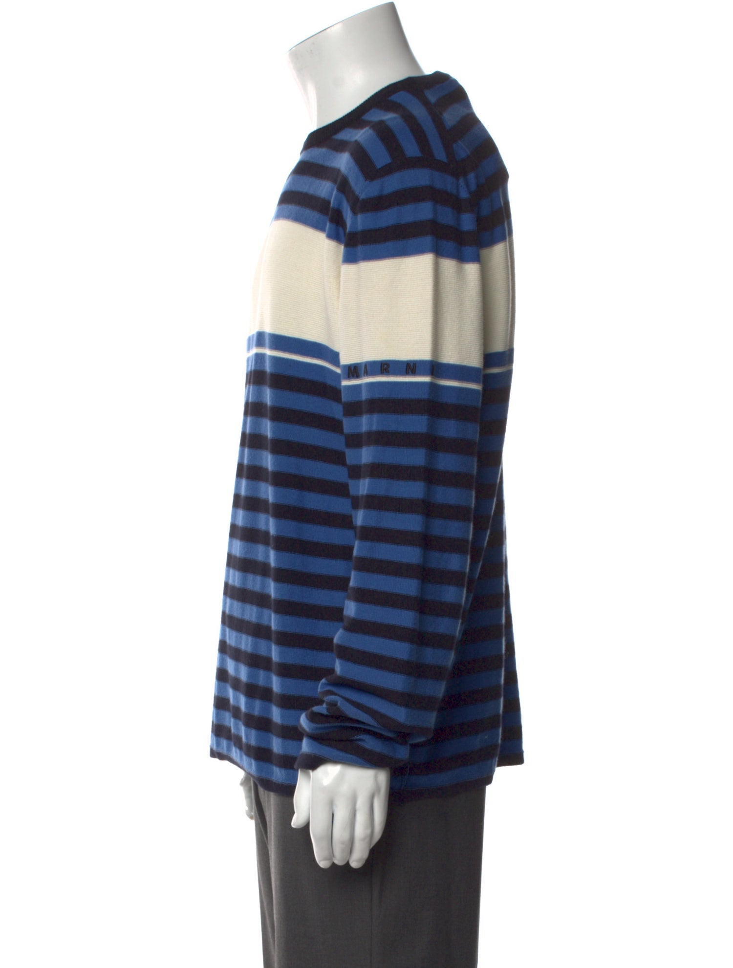 Marni Striped Crew Neck Pullover