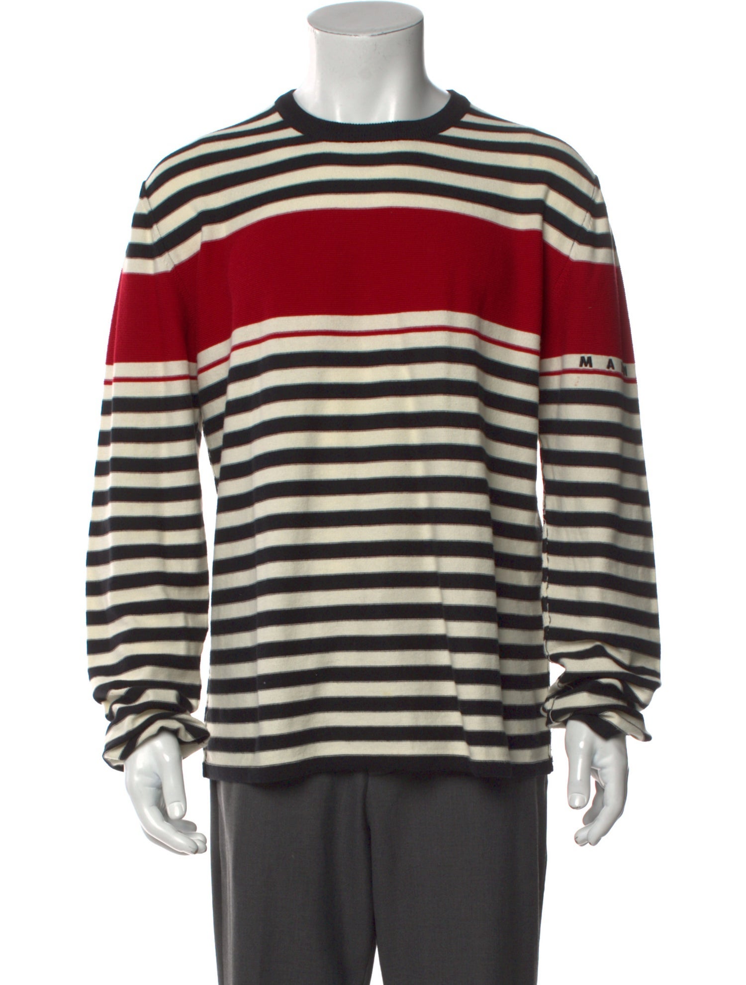 Marni Striped Crew Neck Pullover