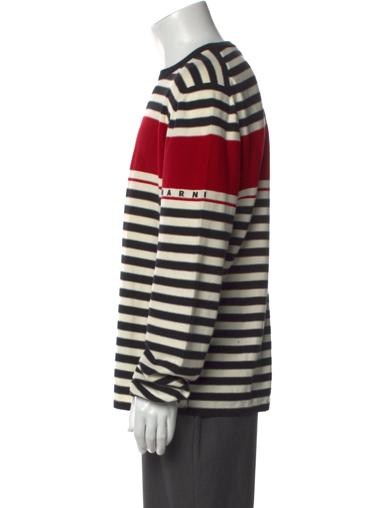 Marni Striped Crew Neck Pullover