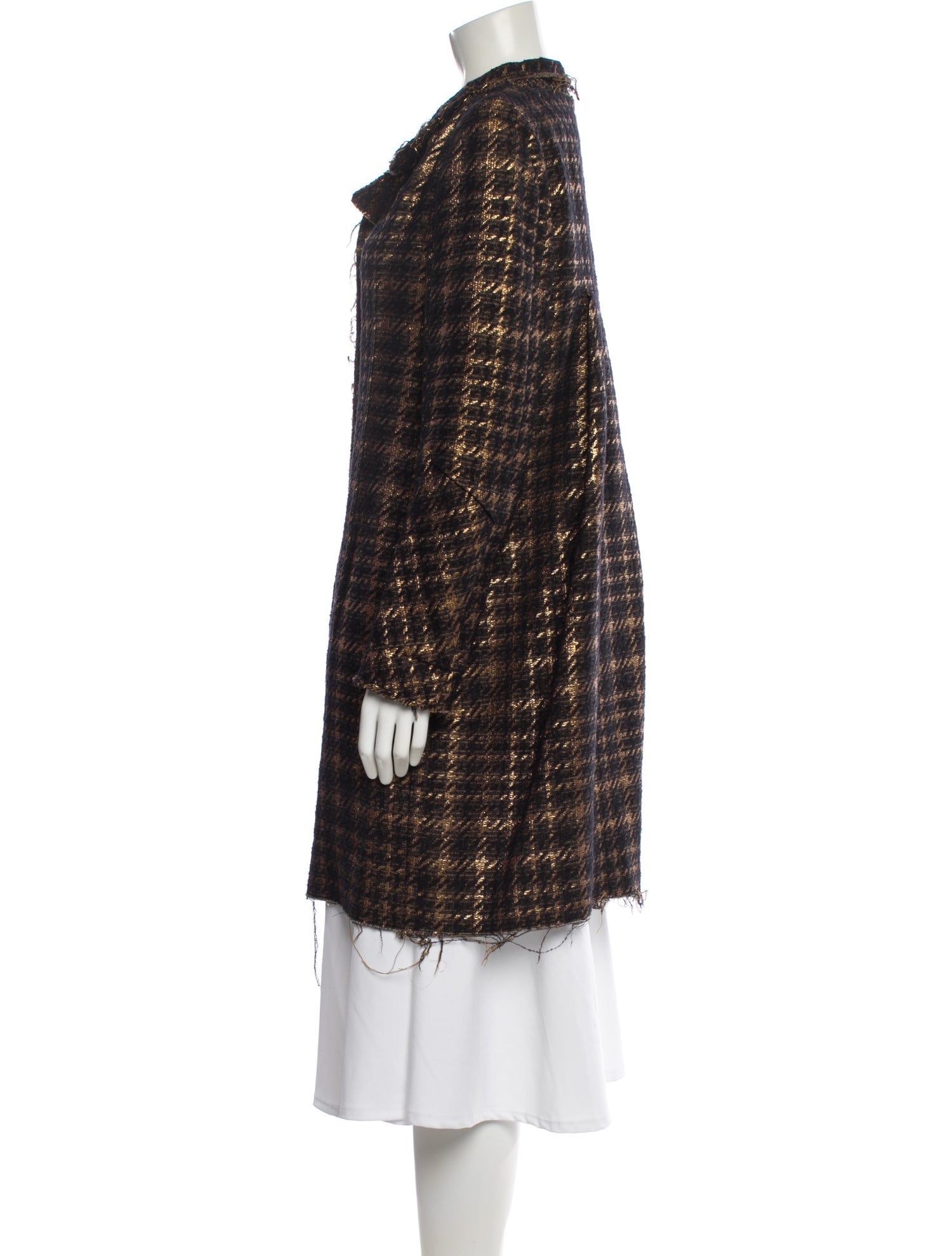 Marni Plaid Print Coat