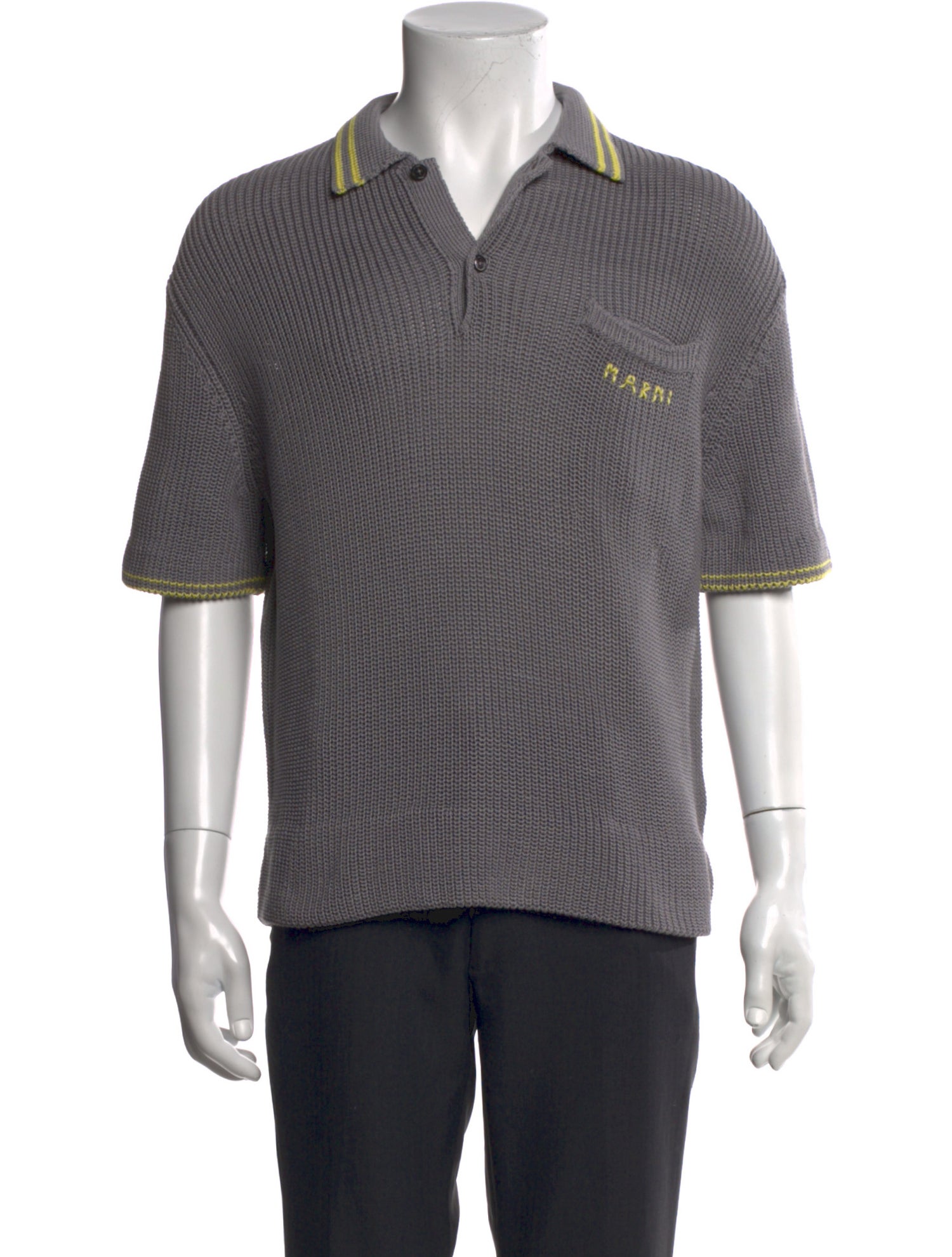 Marni Collar Short Sleeve Polo Shirt