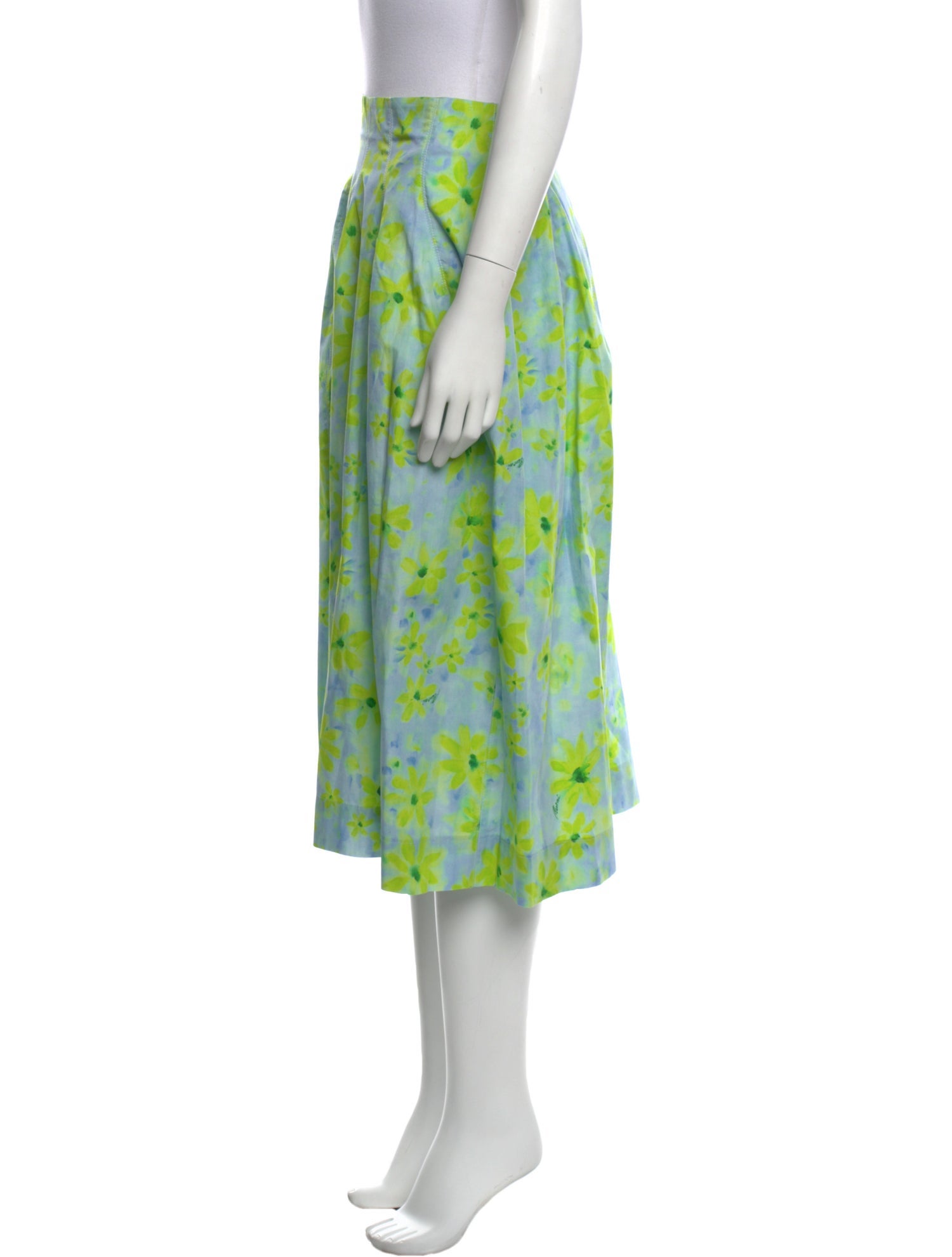 Marni Floral Print Midi Length Skirt