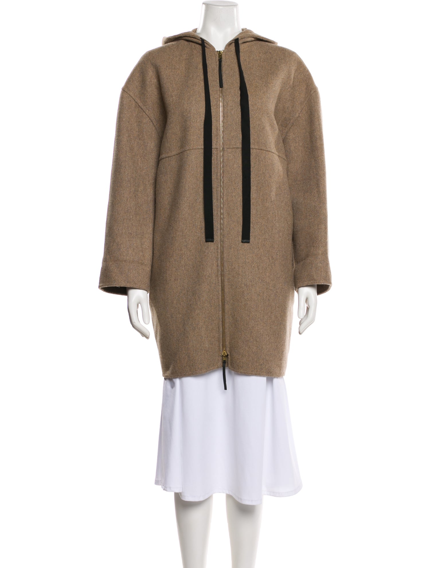 Marni Virgin Wool Faux Fur Coat