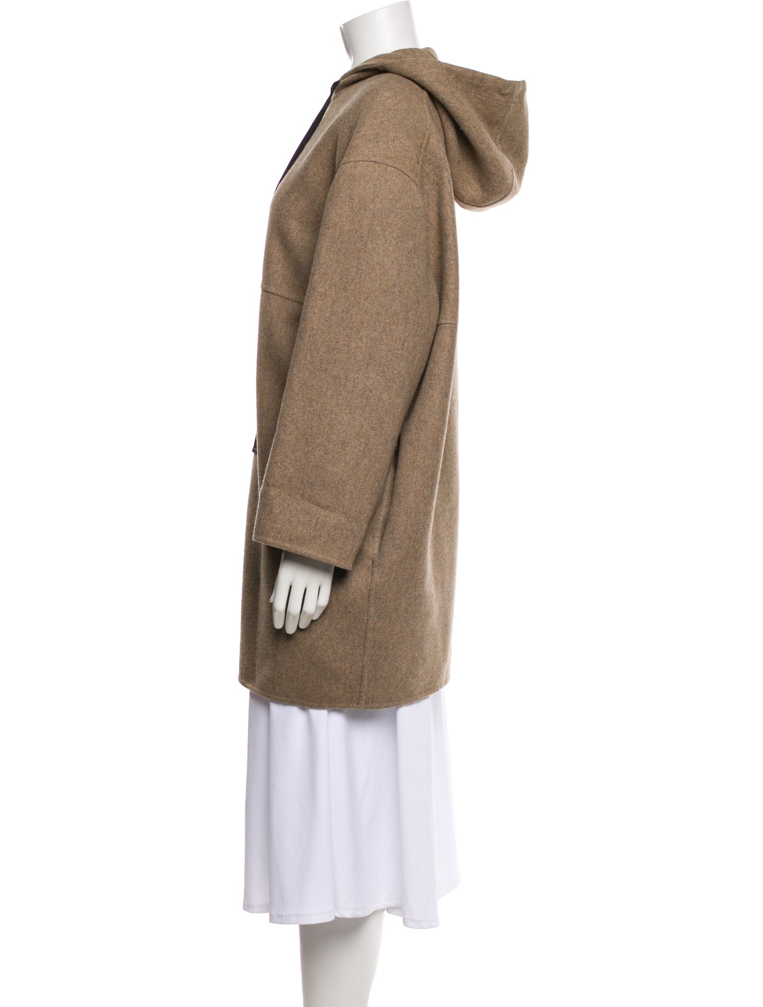 Marni Virgin Wool Faux Fur Coat