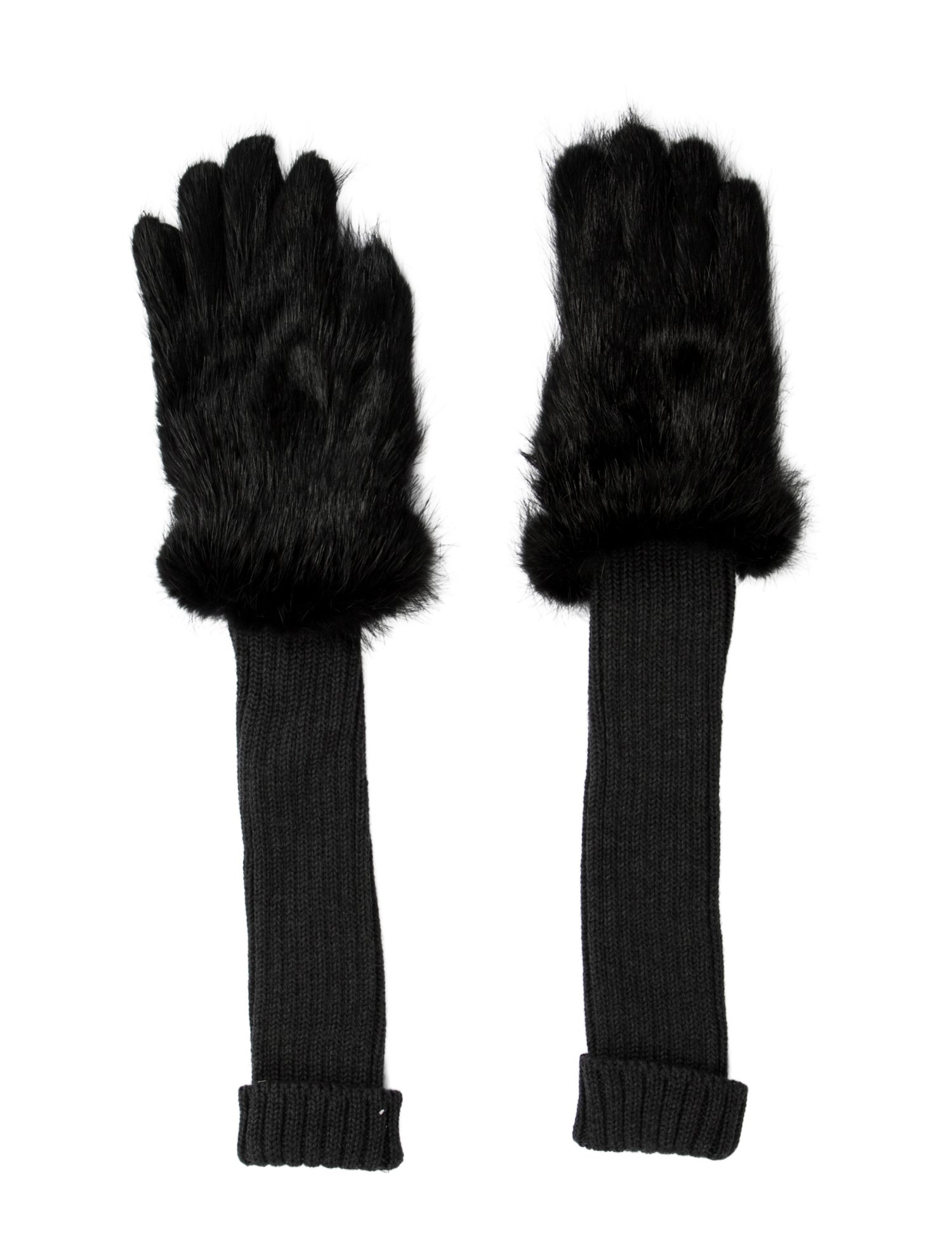 Marni Wool-Blend Fur Gloves