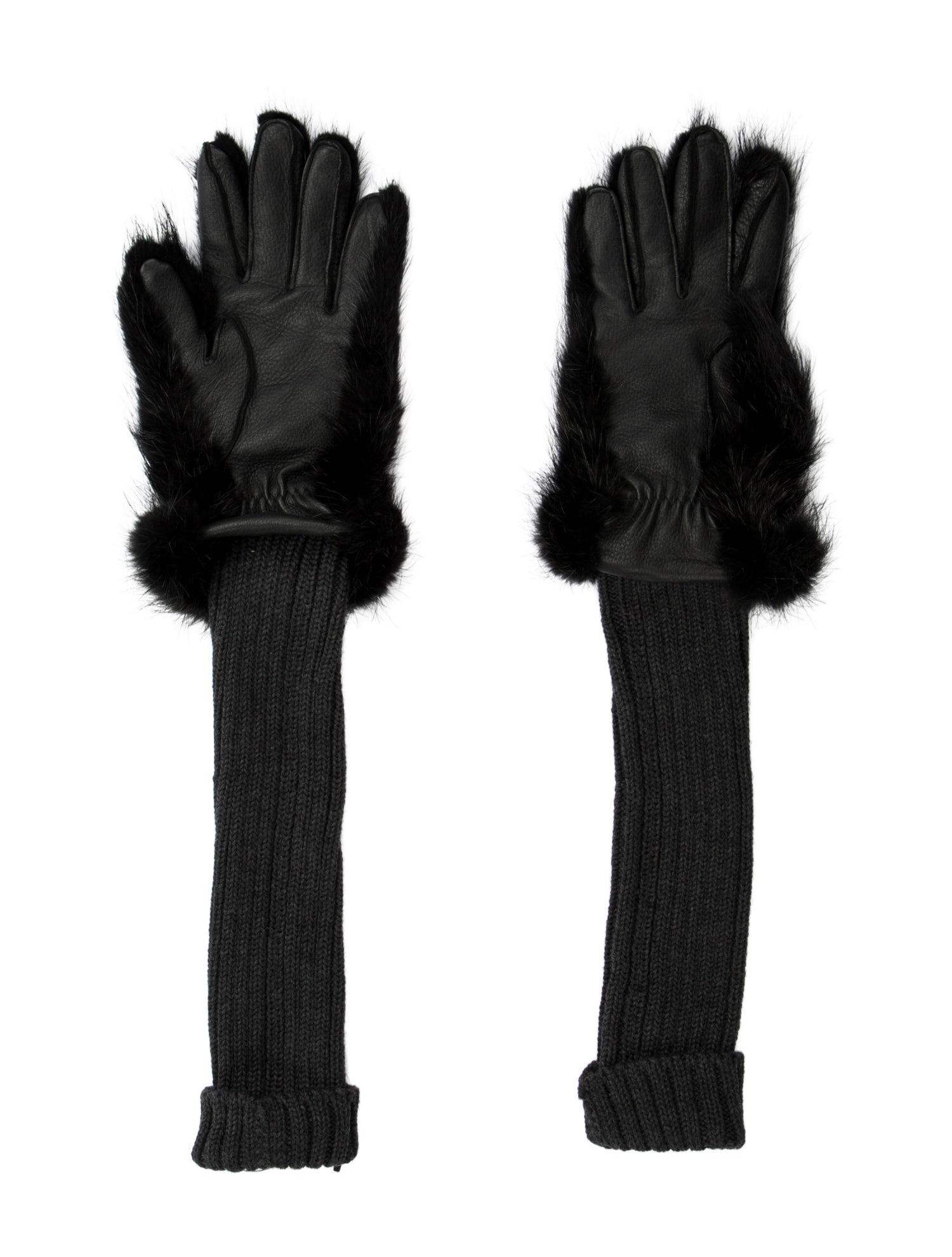Marni Wool-Blend Fur Gloves