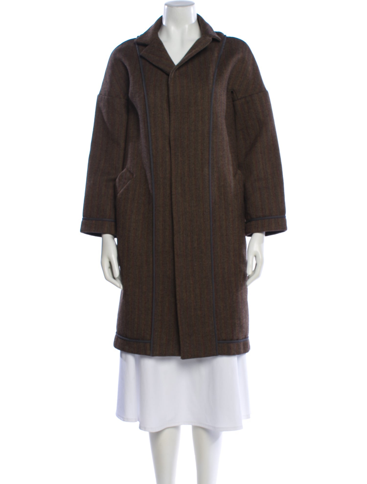 Marni Virgin Wool Faux Fur Coat
