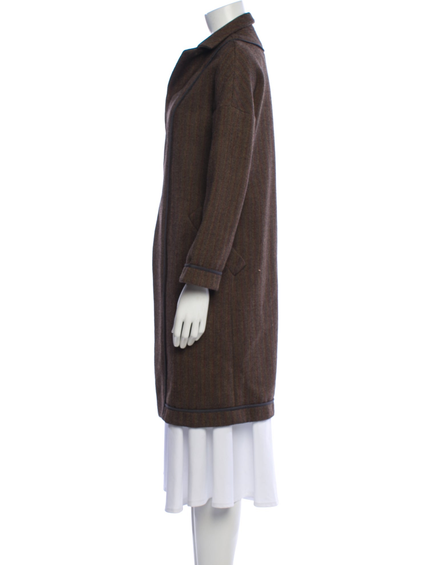 Marni Virgin Wool Faux Fur Coat