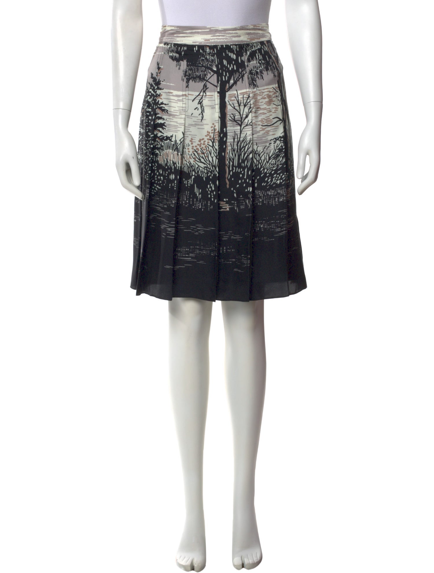 Marni Silk Knee-Length Skirt