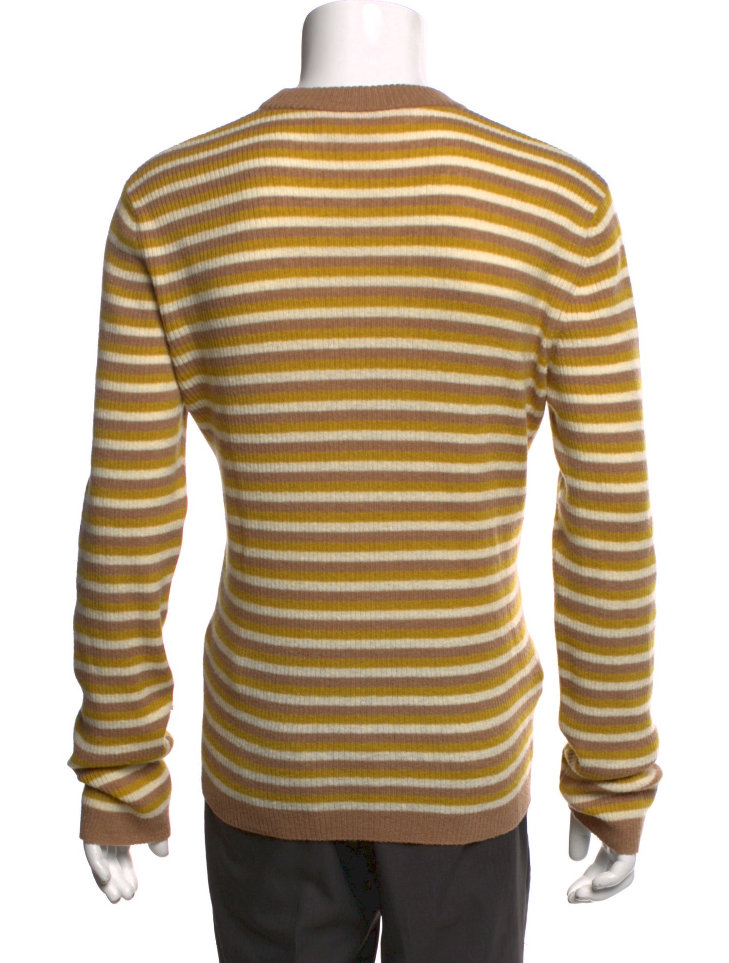 Virgin Wool Striped Pullover