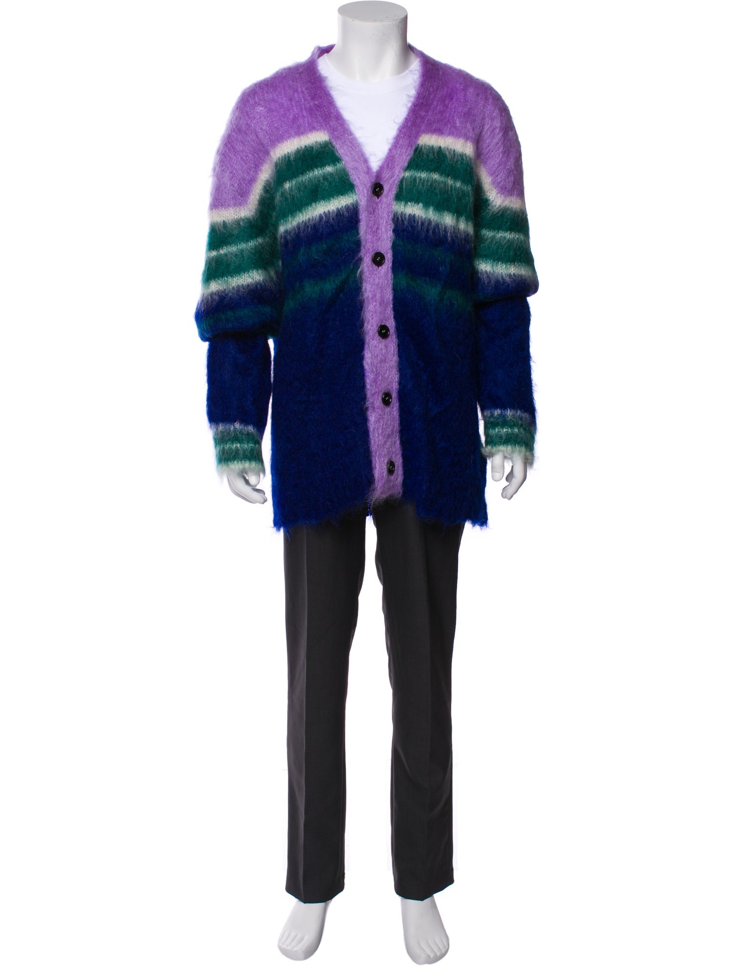 Marni Mohair V-Neck Cardigan