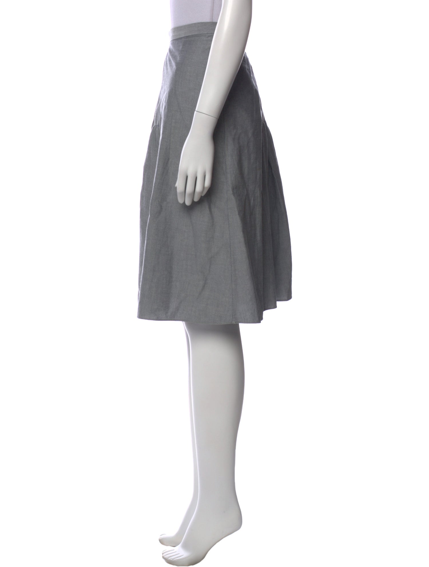 Marni Pleated Accents Knee-Length Skirt