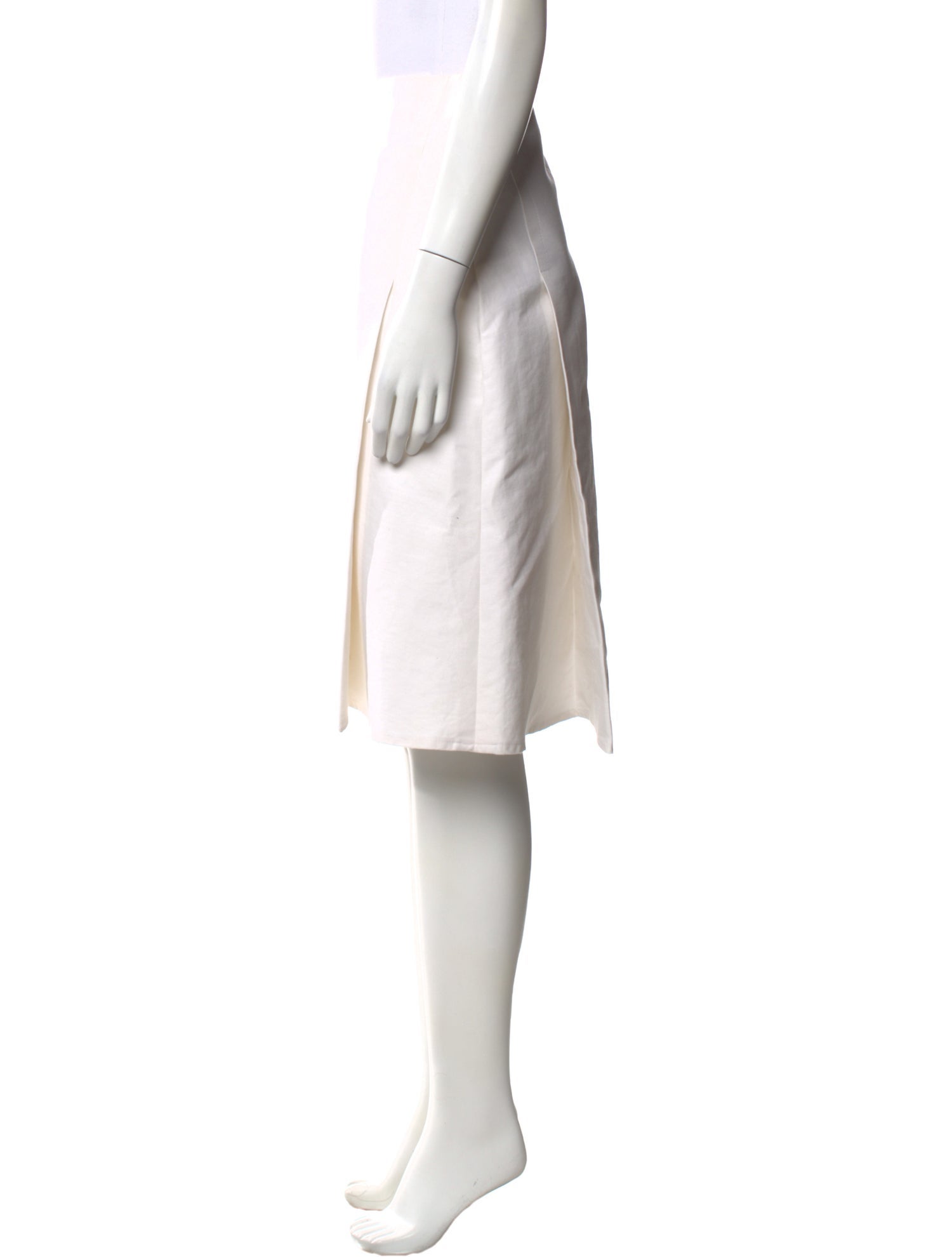 Marni Pleated Accents Knee-Length Skirt