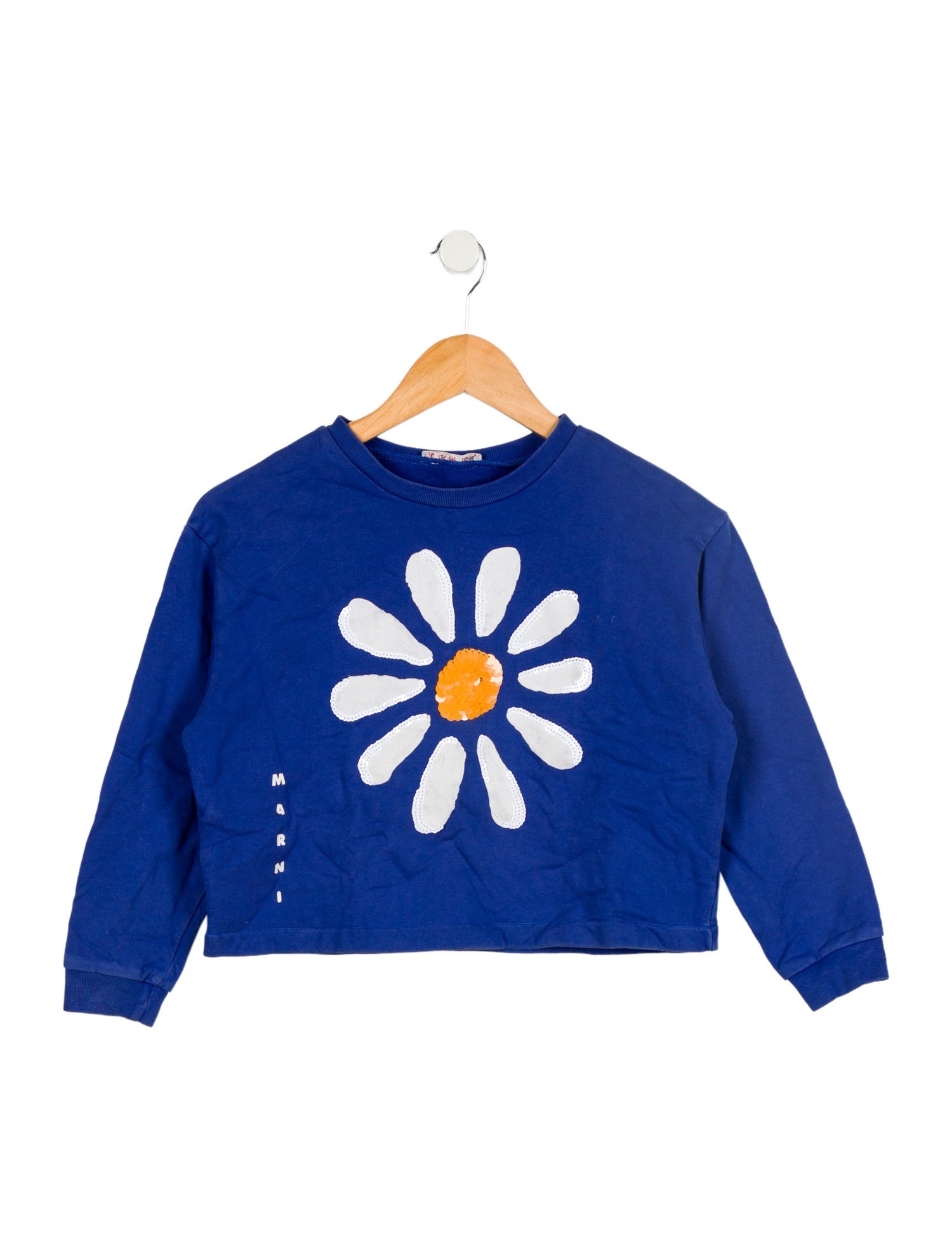 Marni Kids Girls' Blue Graphic Sweatshirt