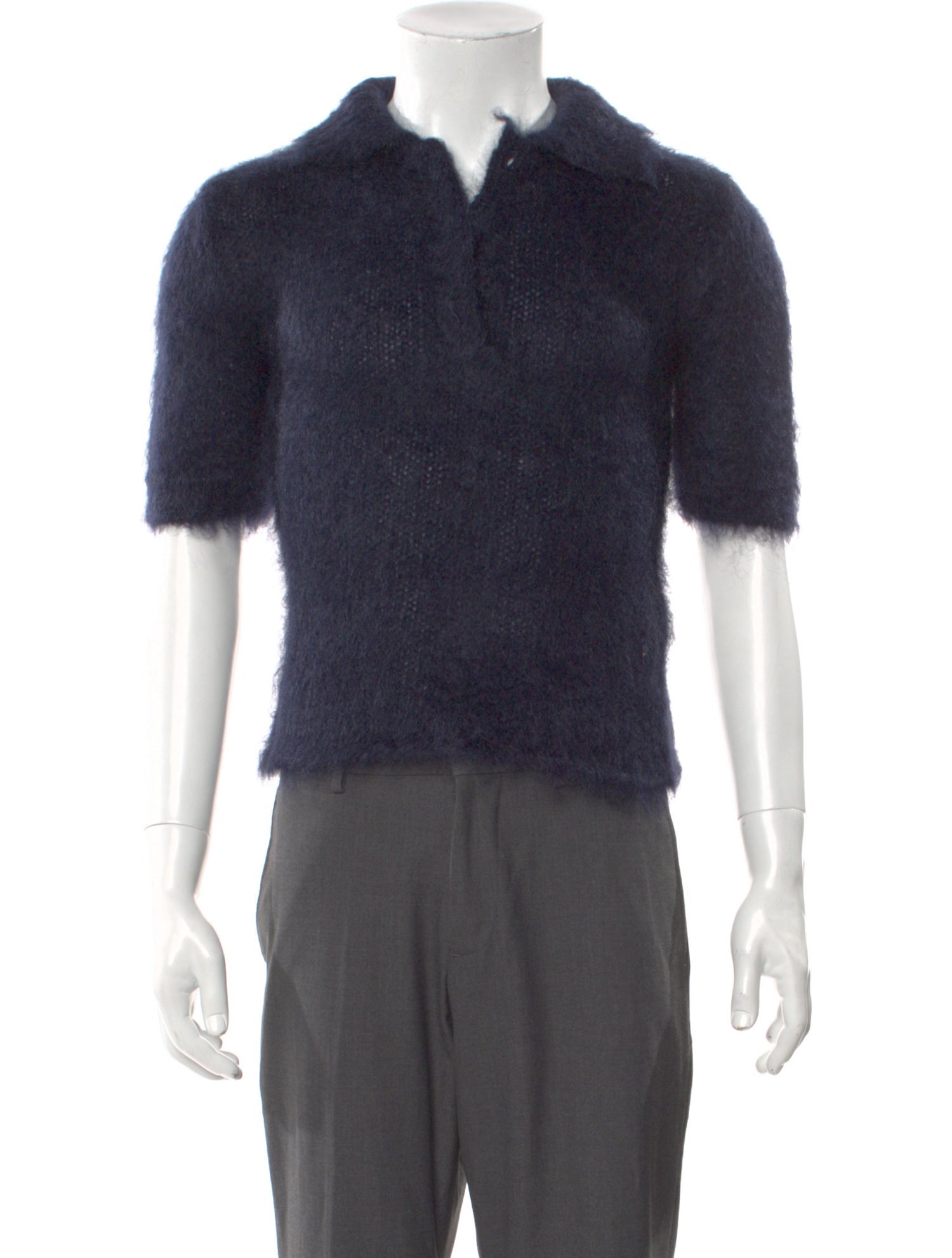 Marni Mohair Mock Neck Polo Sweater w/ Tags