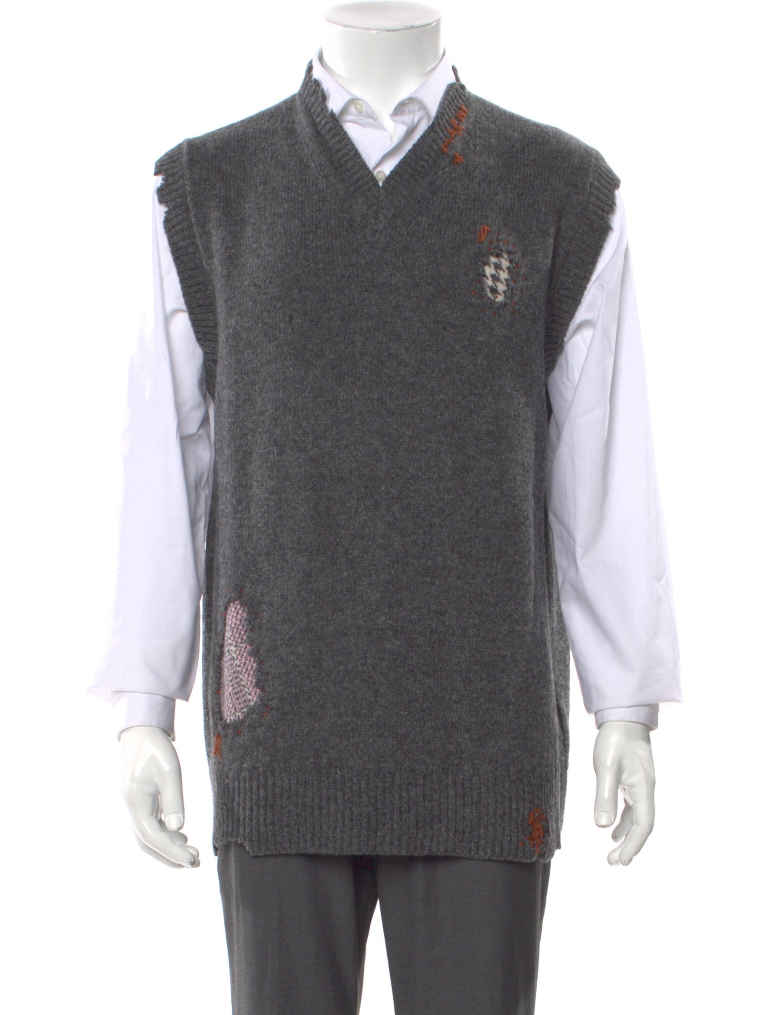 Marni Virgin Wool Graphic Print Sweater Vest w/ Tags