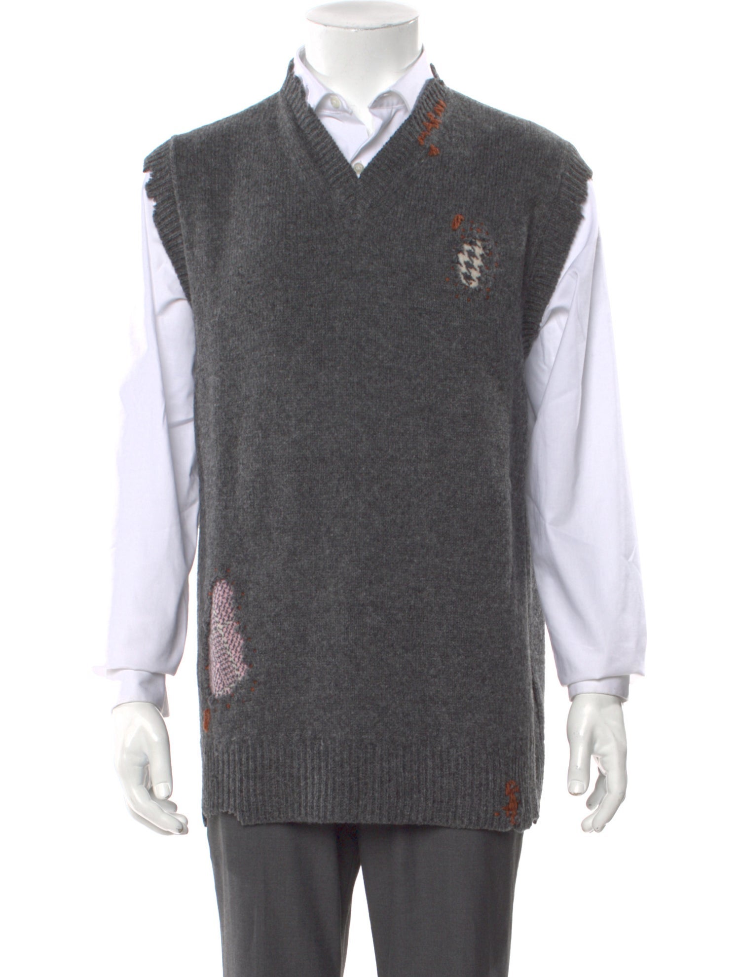 Marni Virgin Wool Graphic Print Sweater Vest w/ Tags