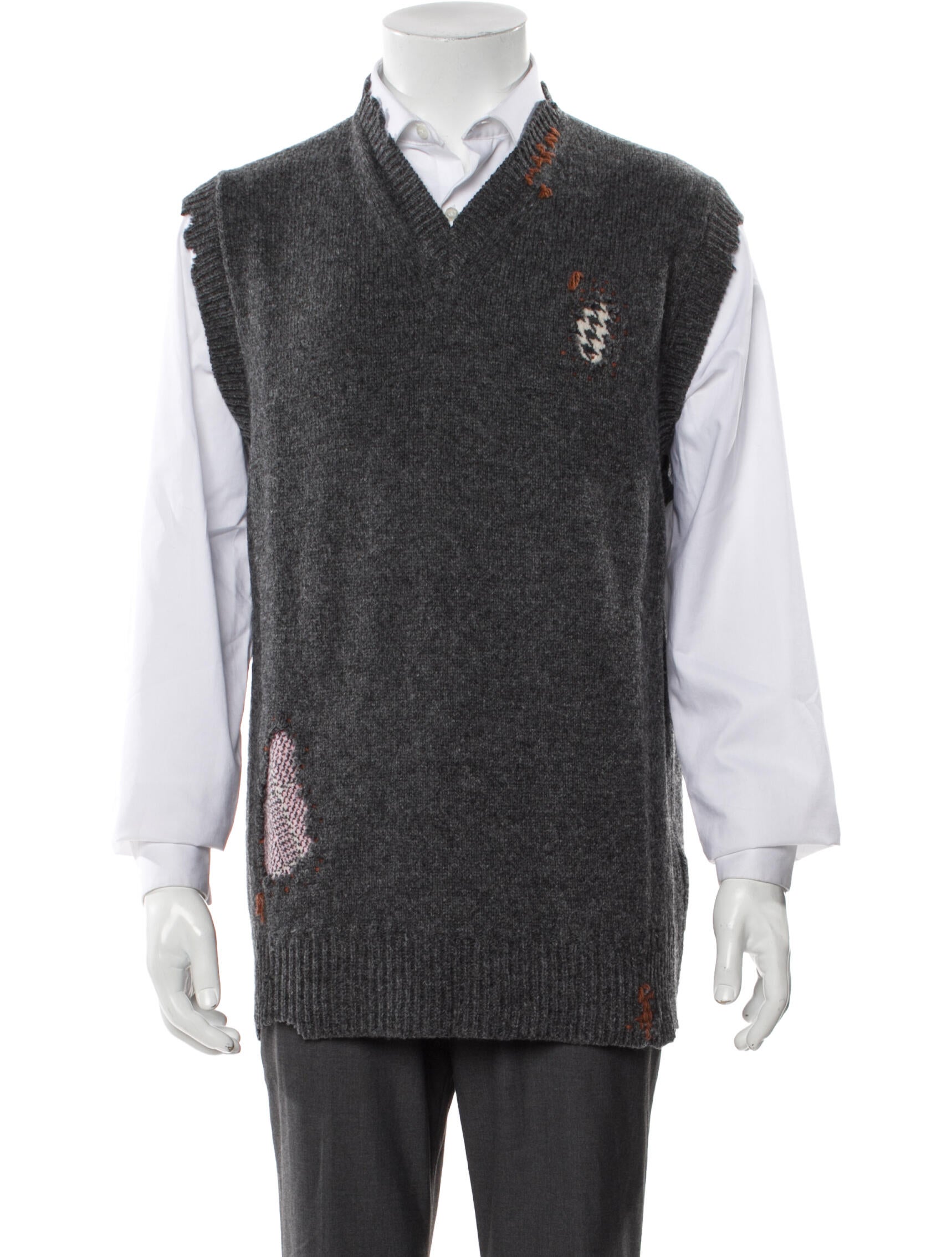 Marni Virgin Wool Graphic Print Sweater Vest w/ Tags