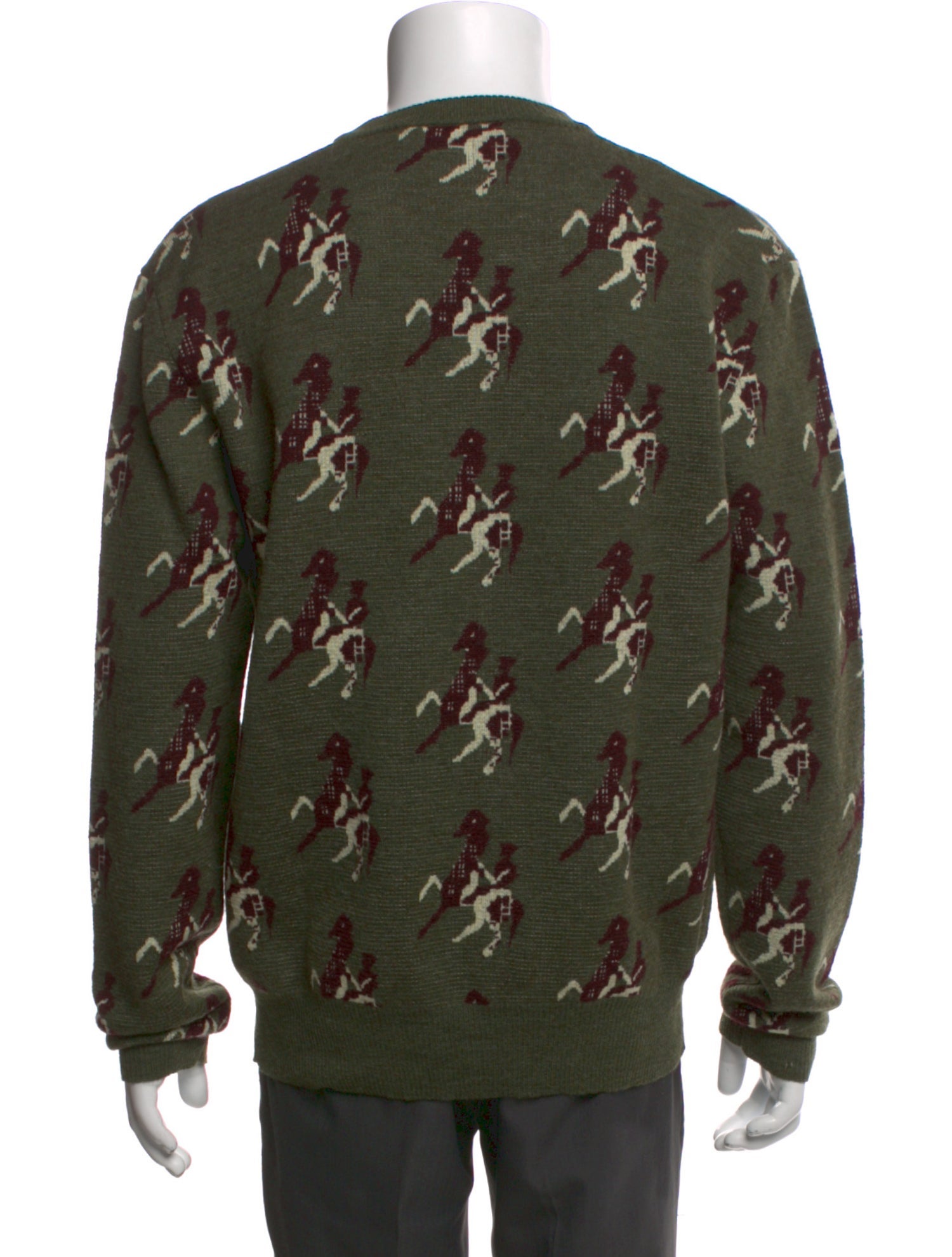 Wool Printed Pullover