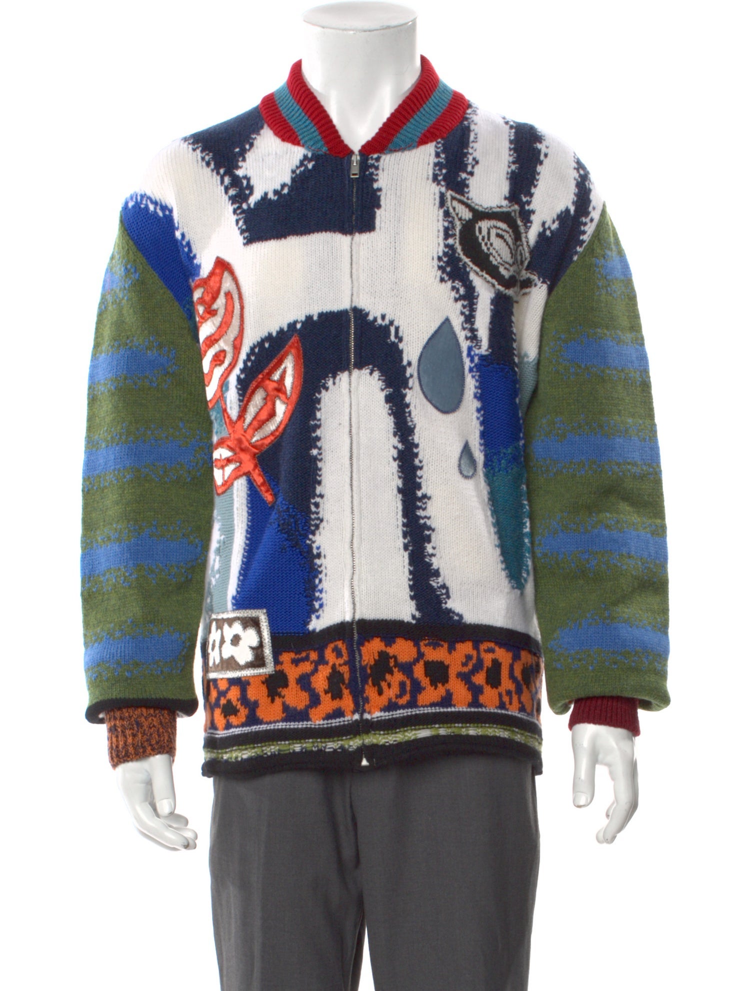 Marni Virgin Wool Printed Cardigan w/ Tags