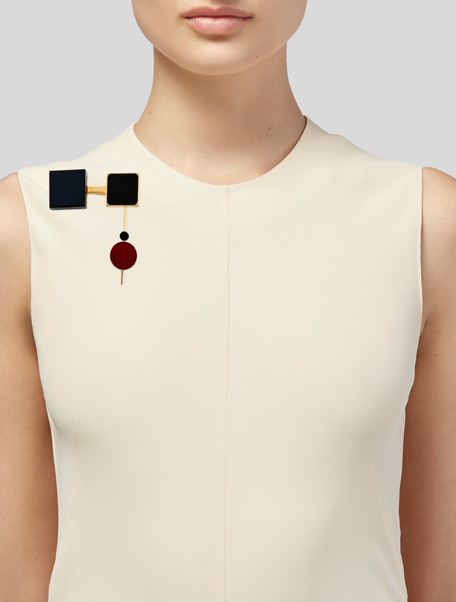 Marni Geometric Resin Brooch