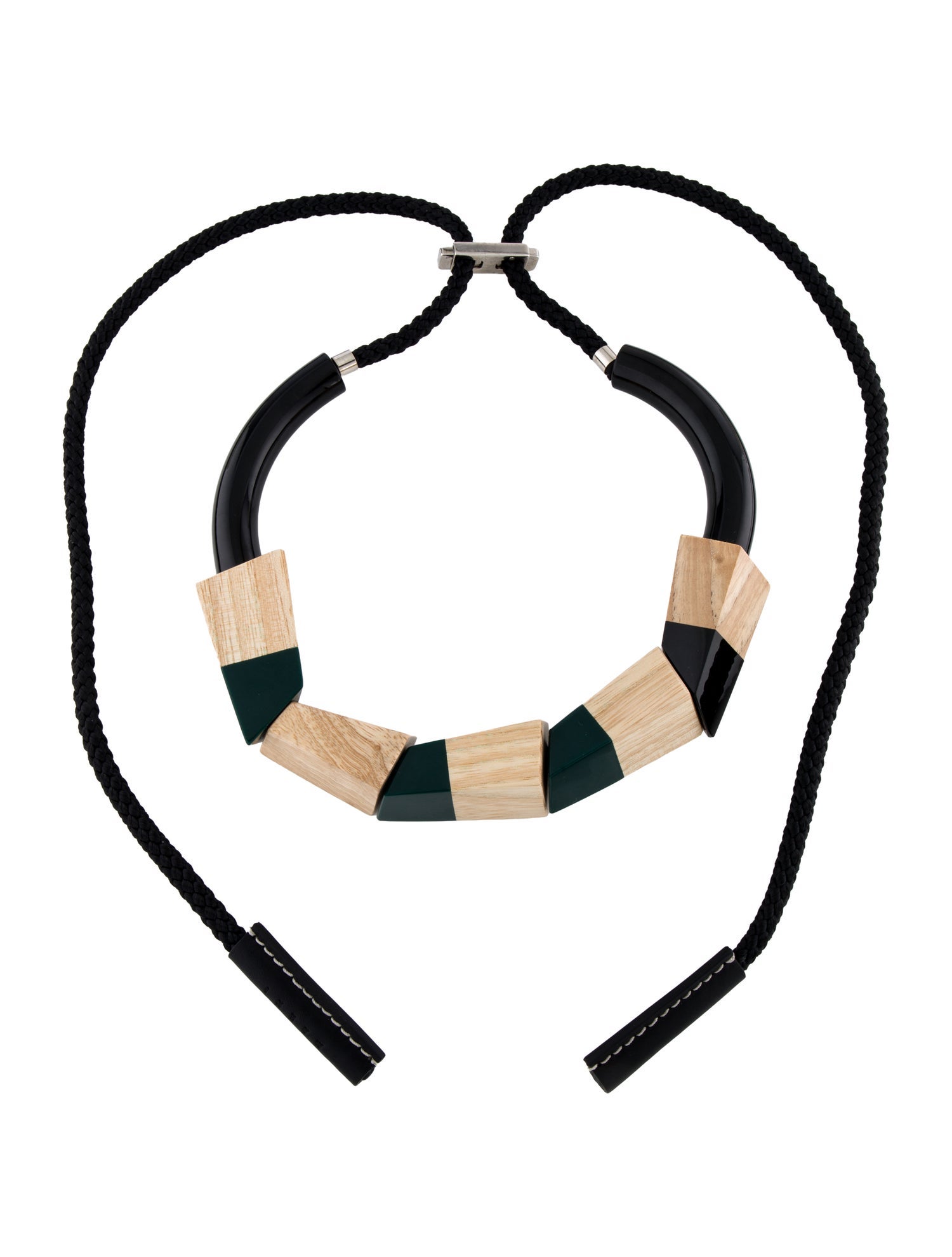 Marni Resin & Wood Collar Necklace