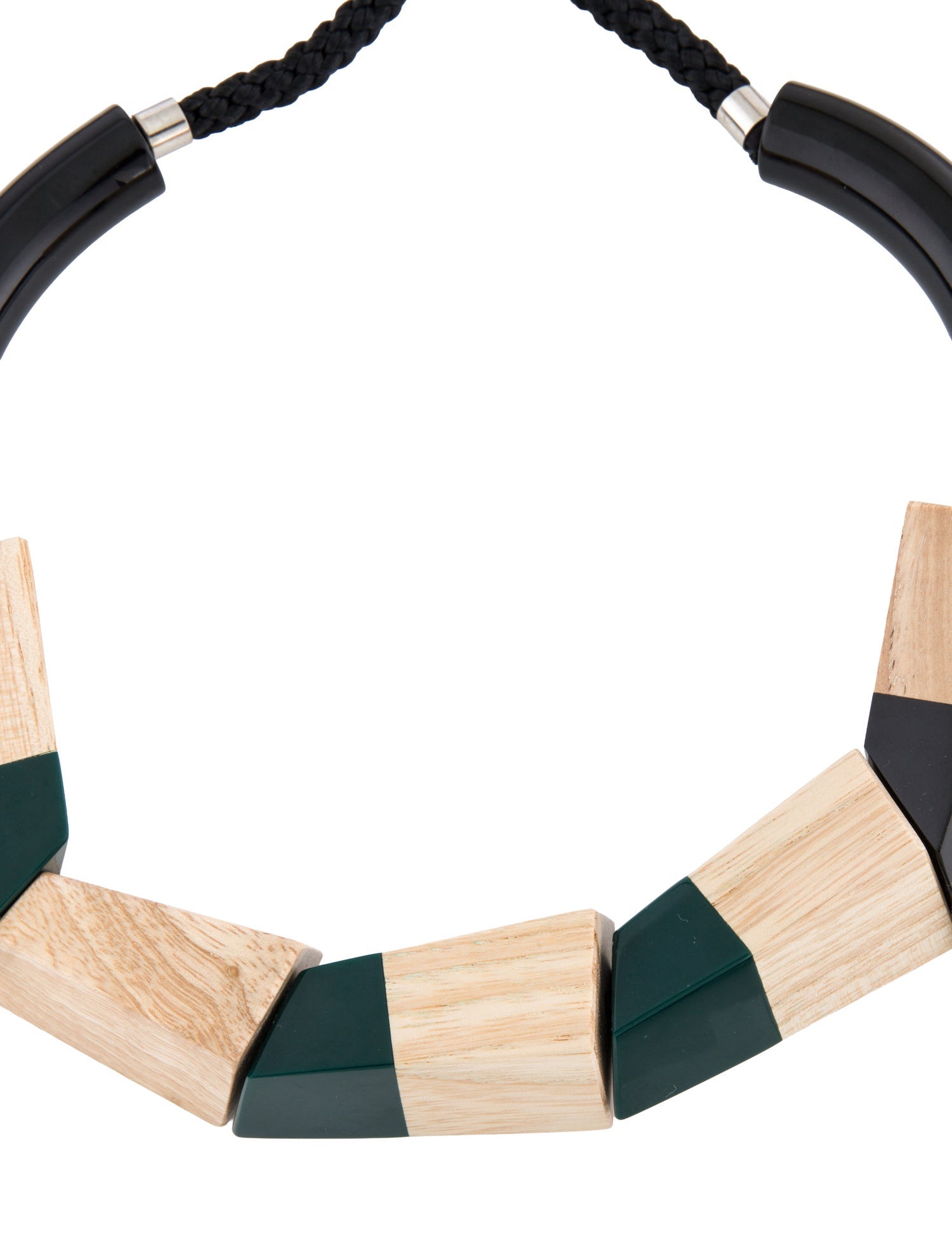 Marni Resin & Wood Collar Necklace