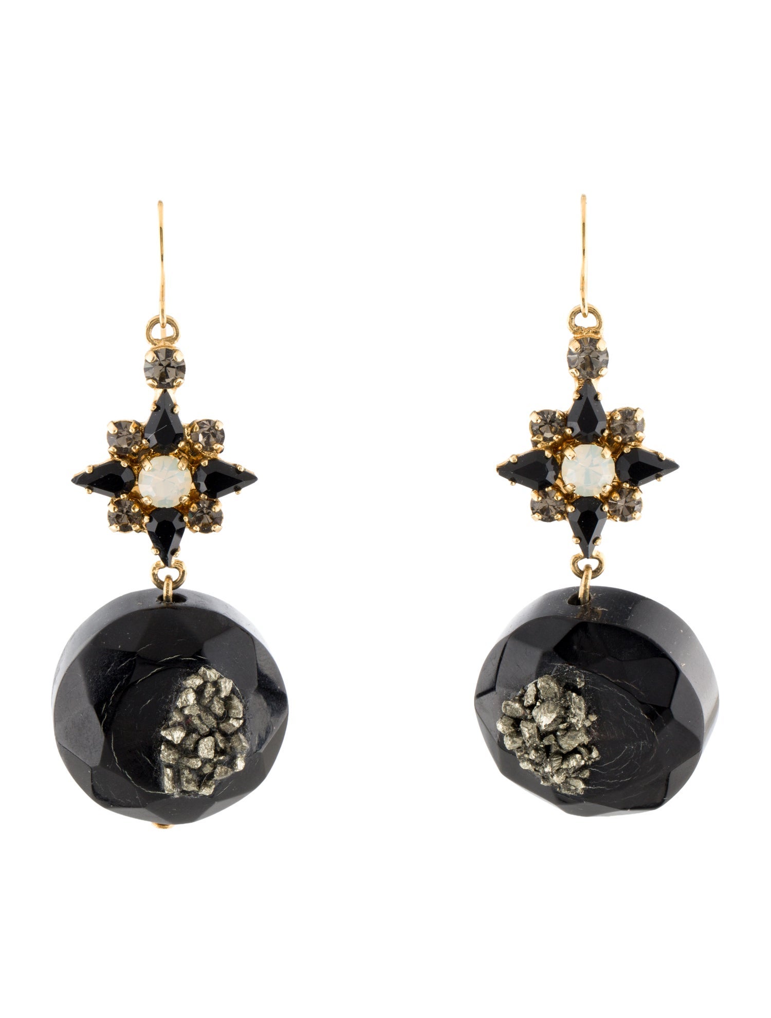 Marni Resin & Crystal Drop Earrings