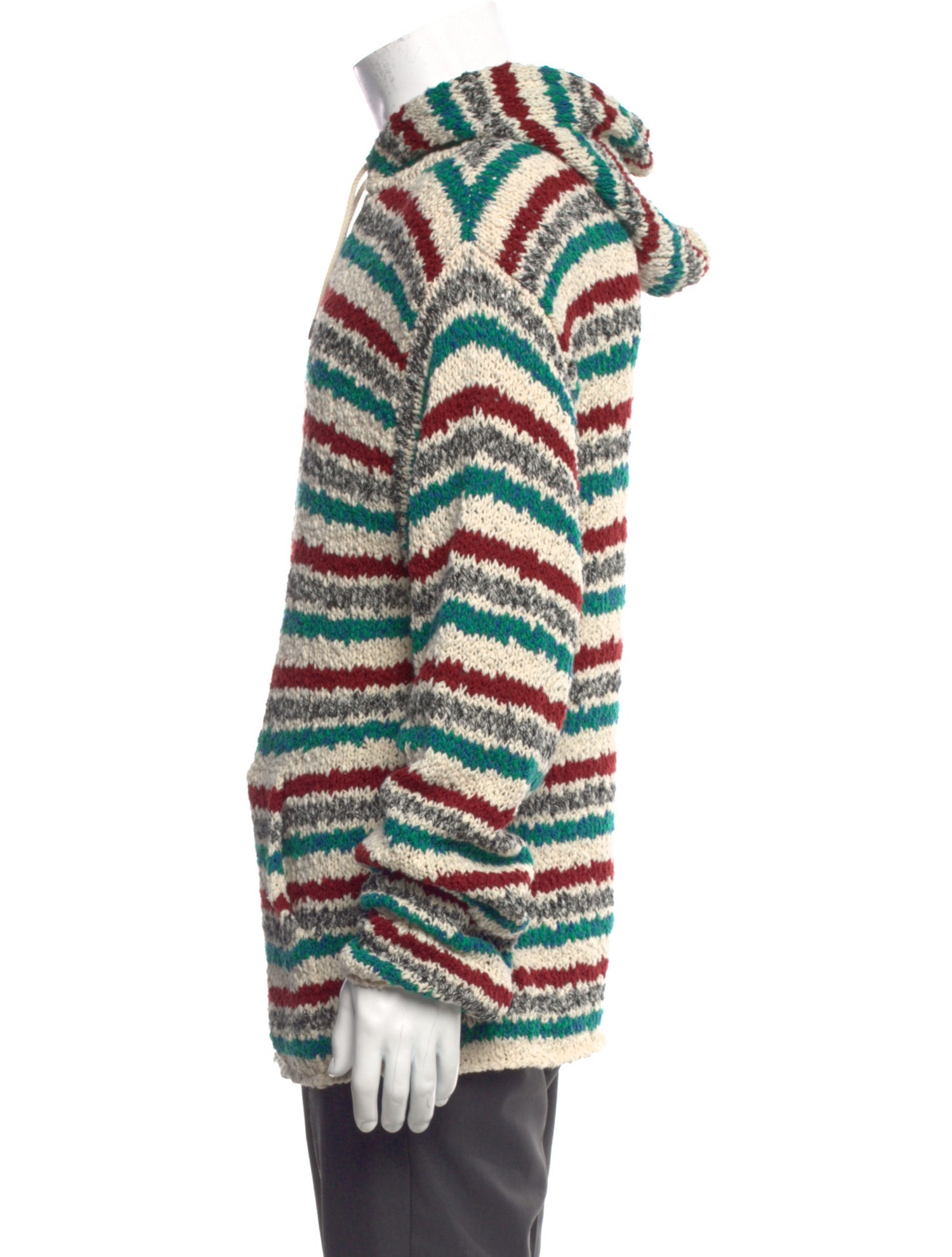 Marni Striped Crew Neck Polo Sweater