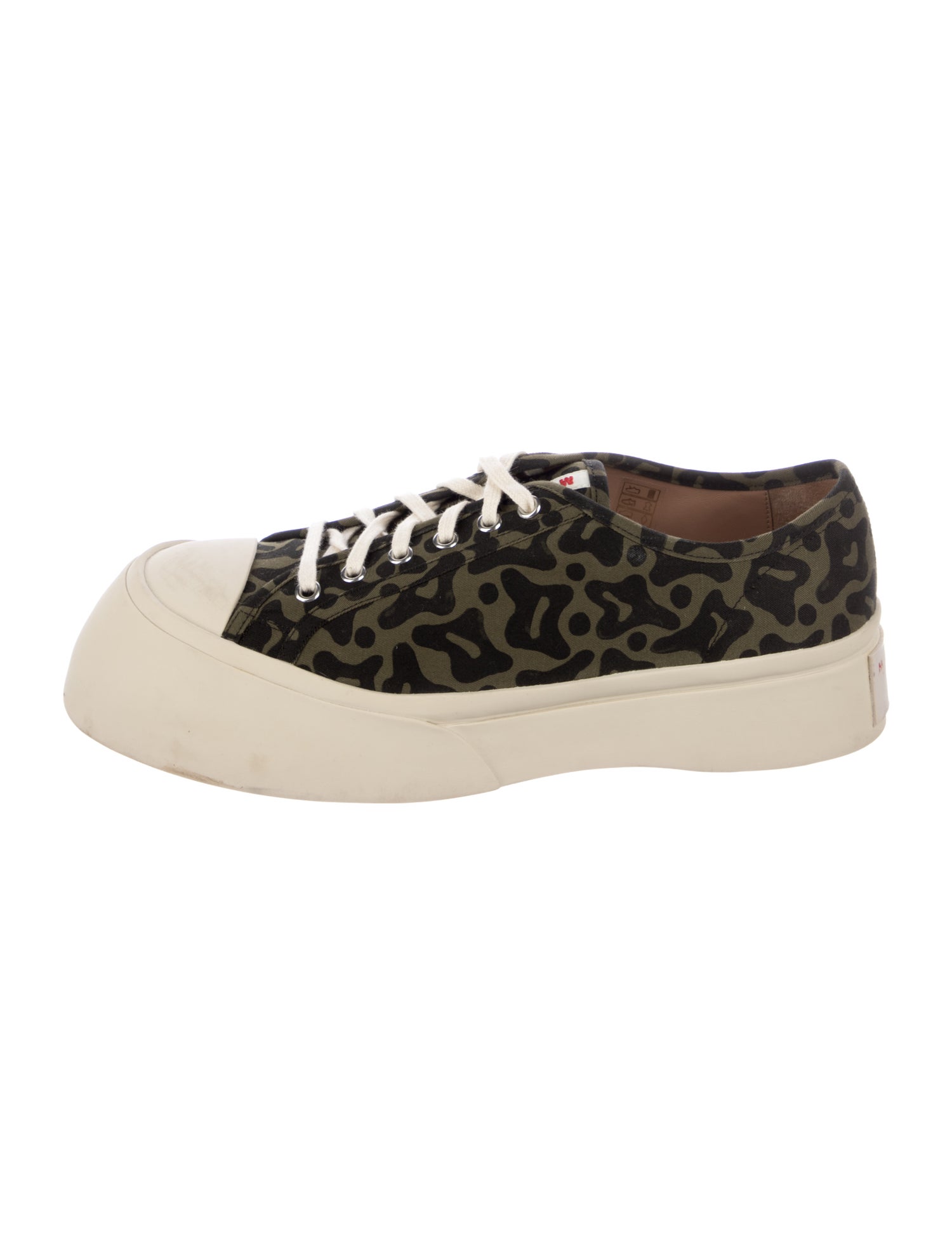 Marni Canvas Animal Print Sneakers