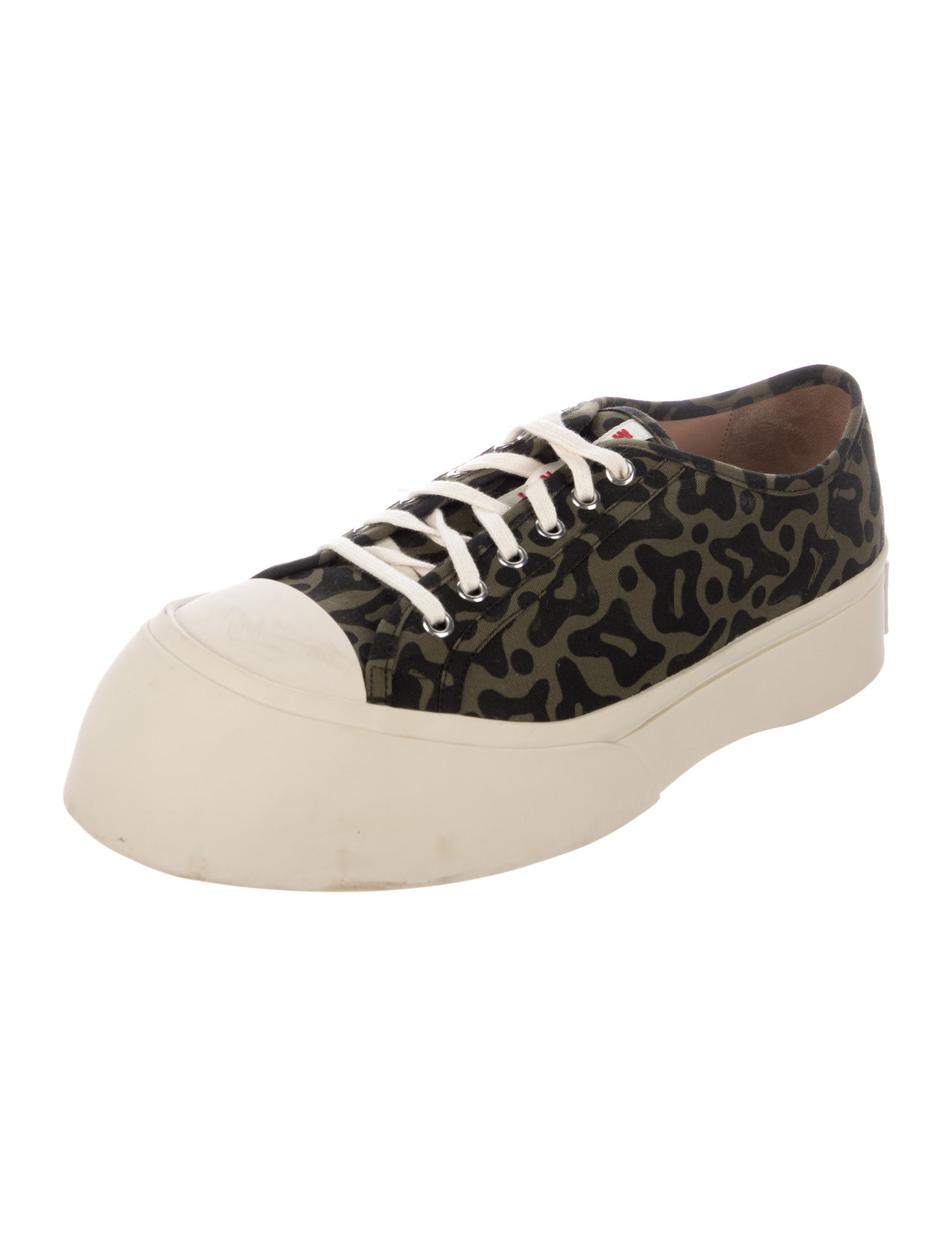 Marni Canvas Animal Print Sneakers