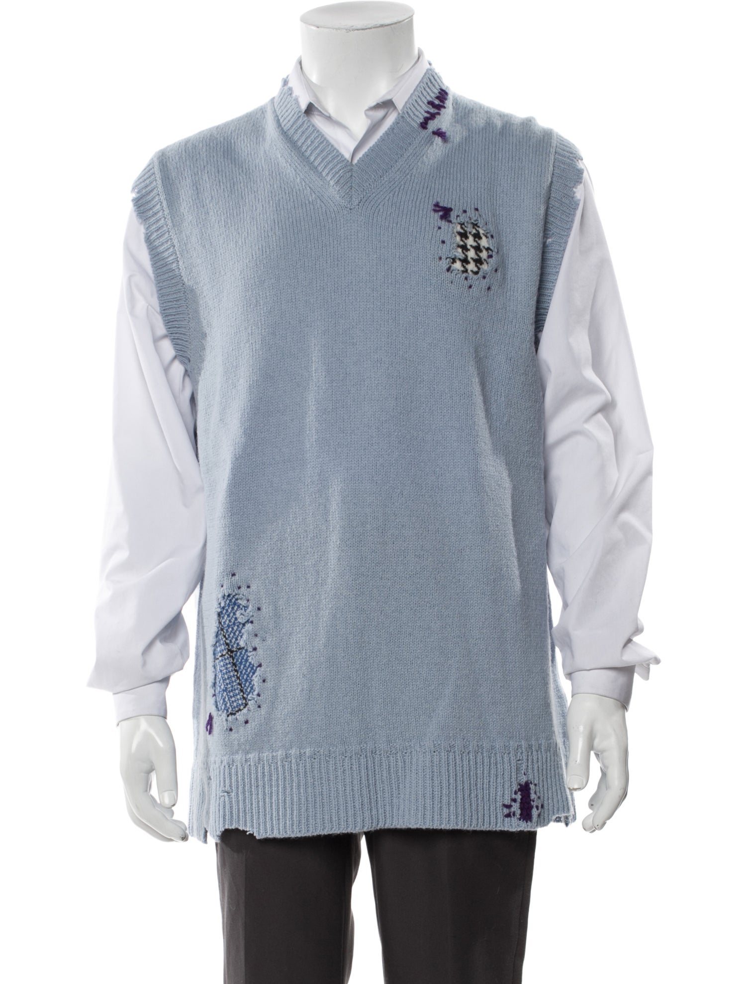 Marni Virgin Wool Graphic Print Sweater Vest