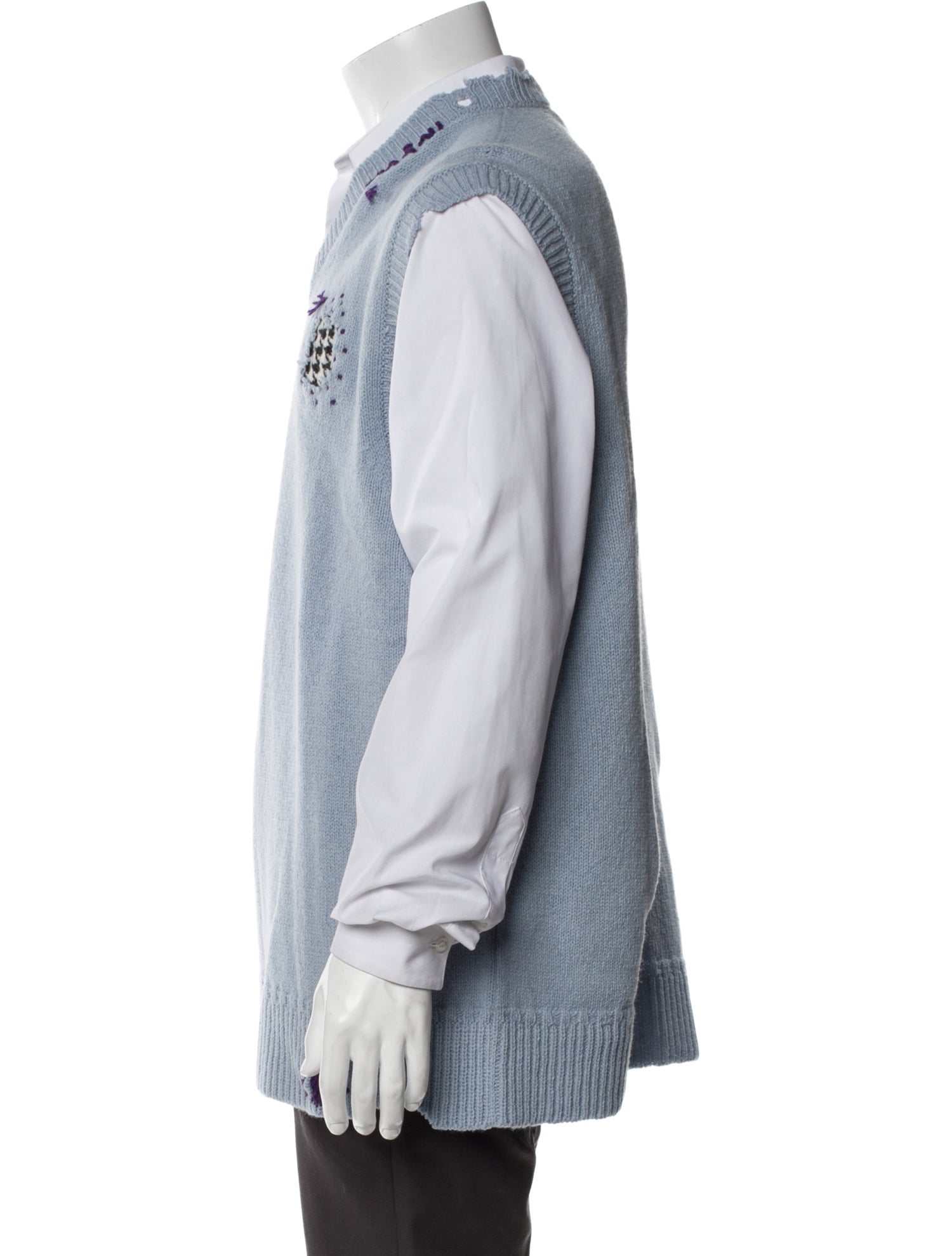 Marni Virgin Wool Graphic Print Sweater Vest