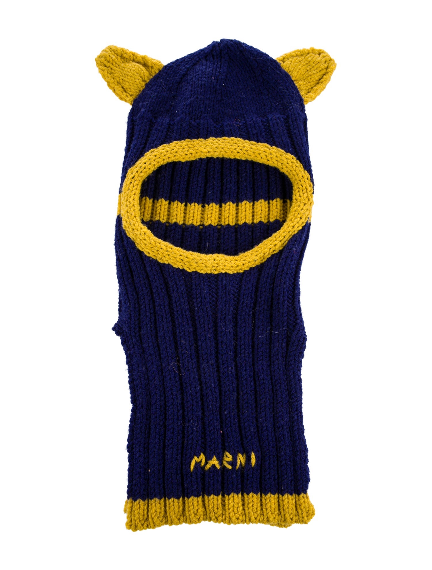 Marni knitted virgin wool balaclava