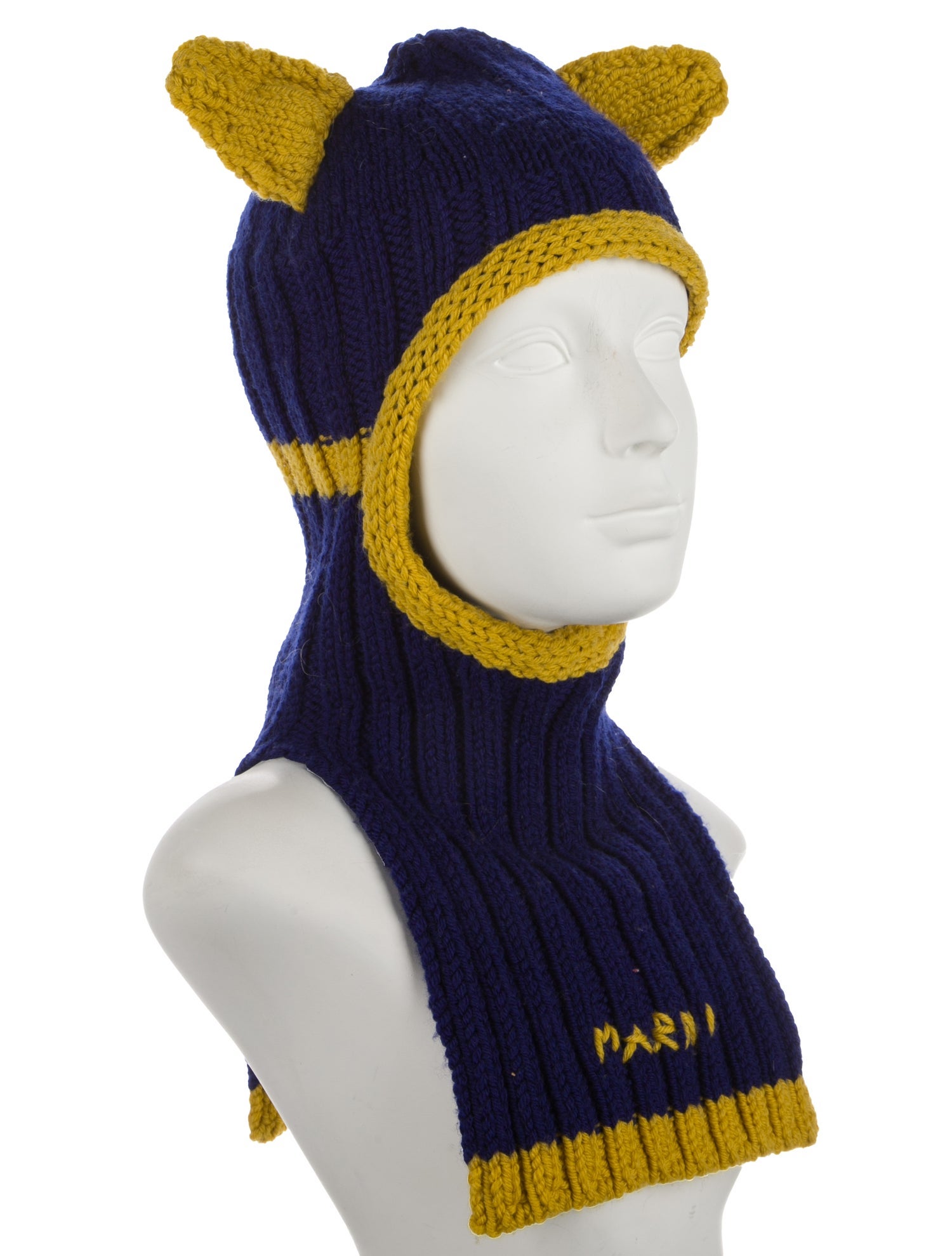 Marni knitted virgin wool balaclava