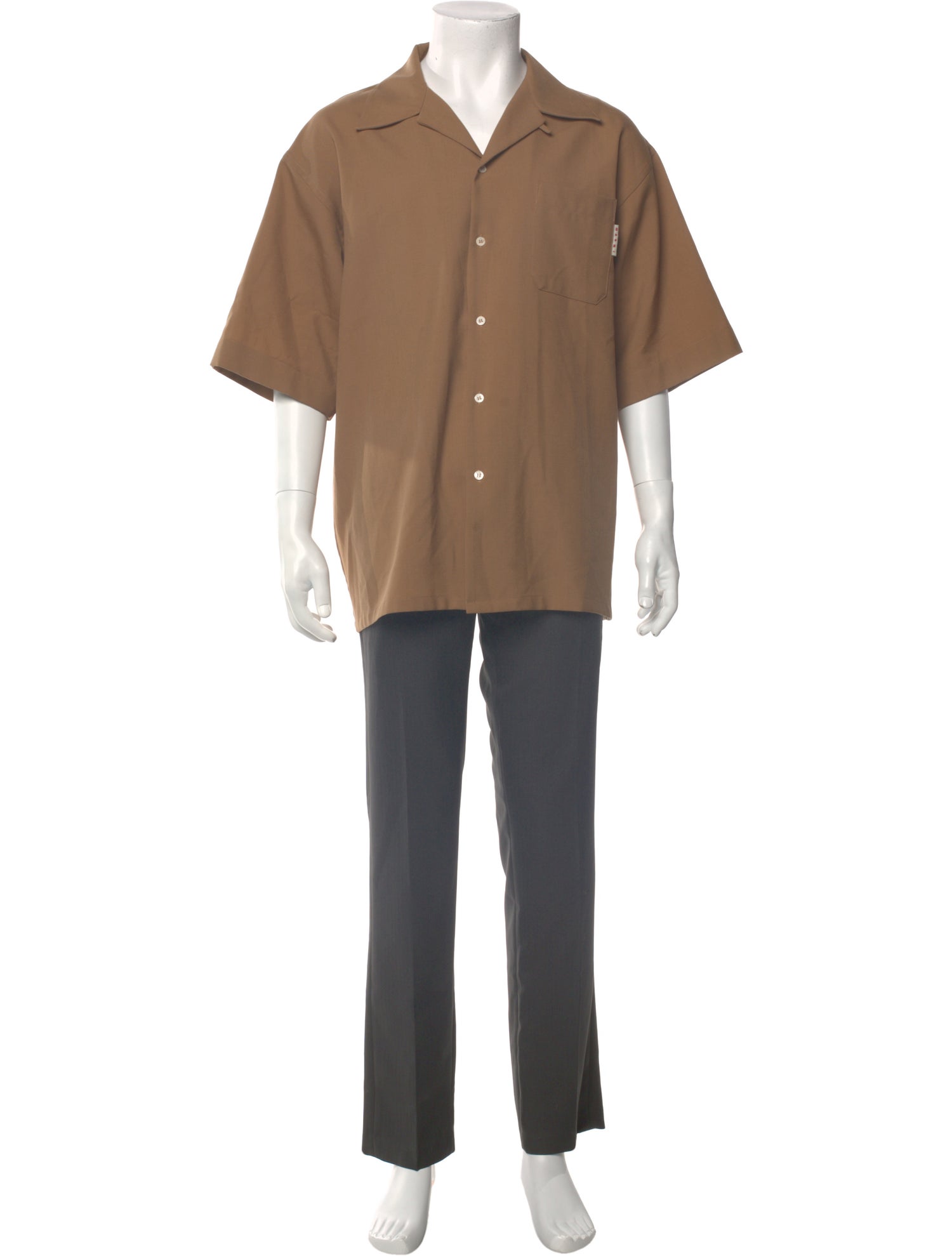 Marni Virgin Wool Short Sleeve Shirt