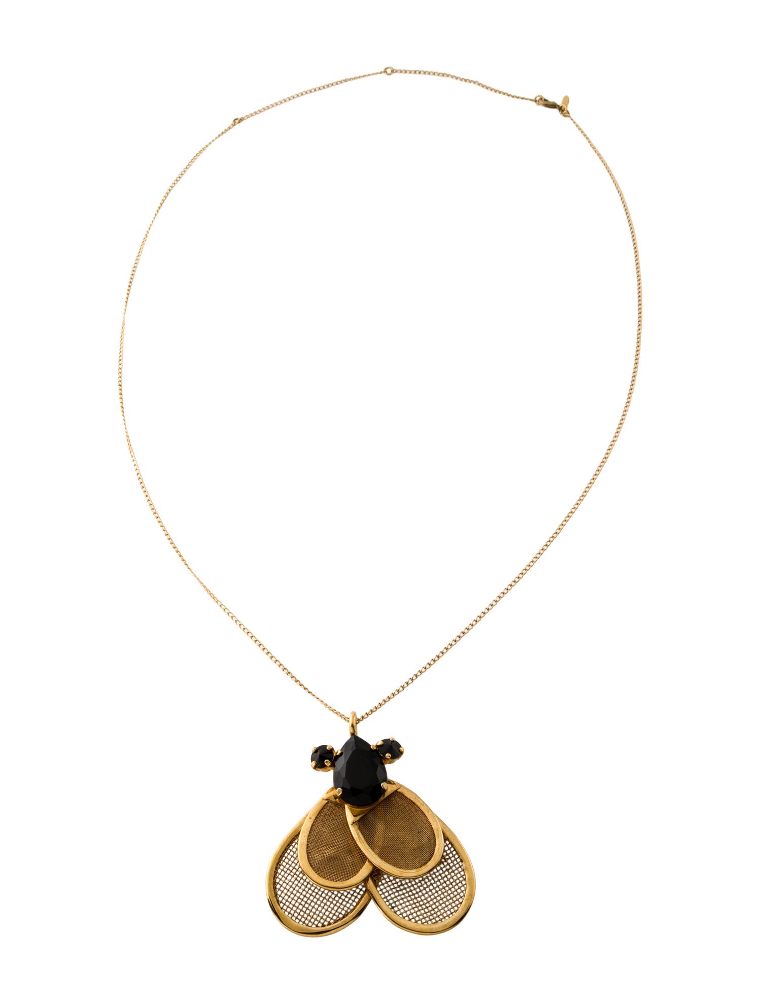 Marni Crystal Fly Pendant Necklace