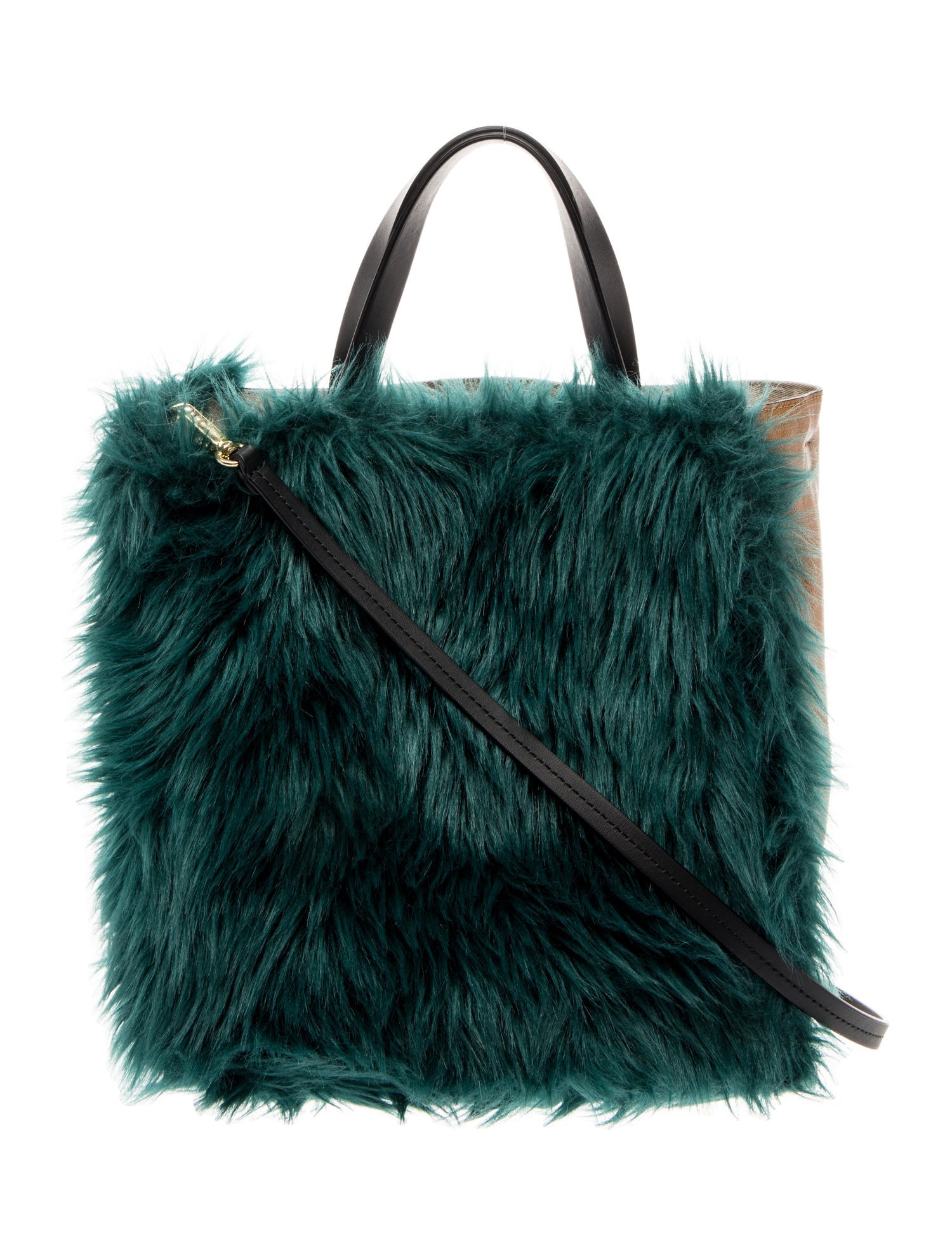 Marni Fur Top Handle Bag