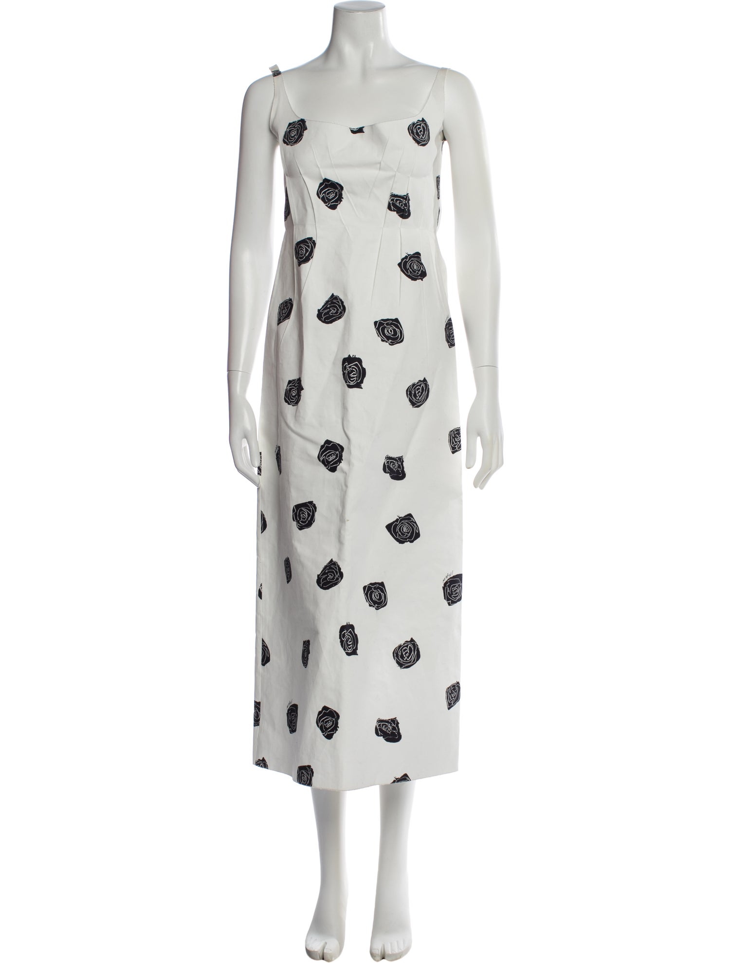 Marni Floral Print Long Dress