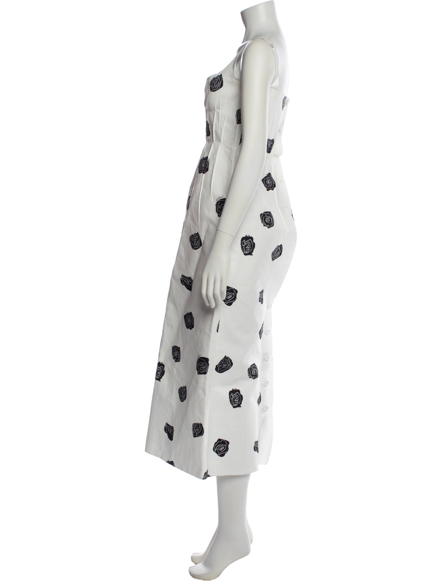 Marni Floral Print Long Dress