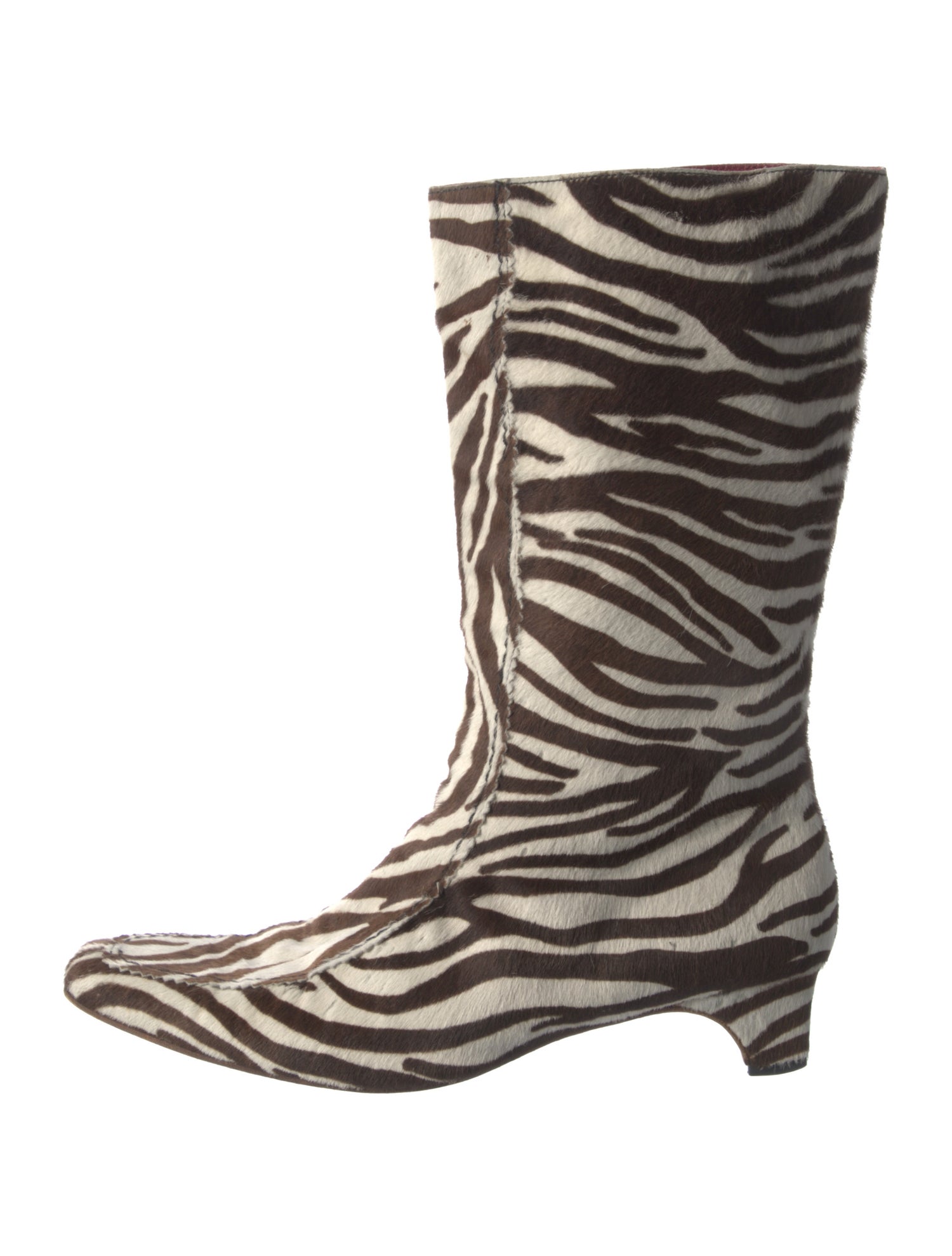 Marni Ponyhair Animal Print Boots