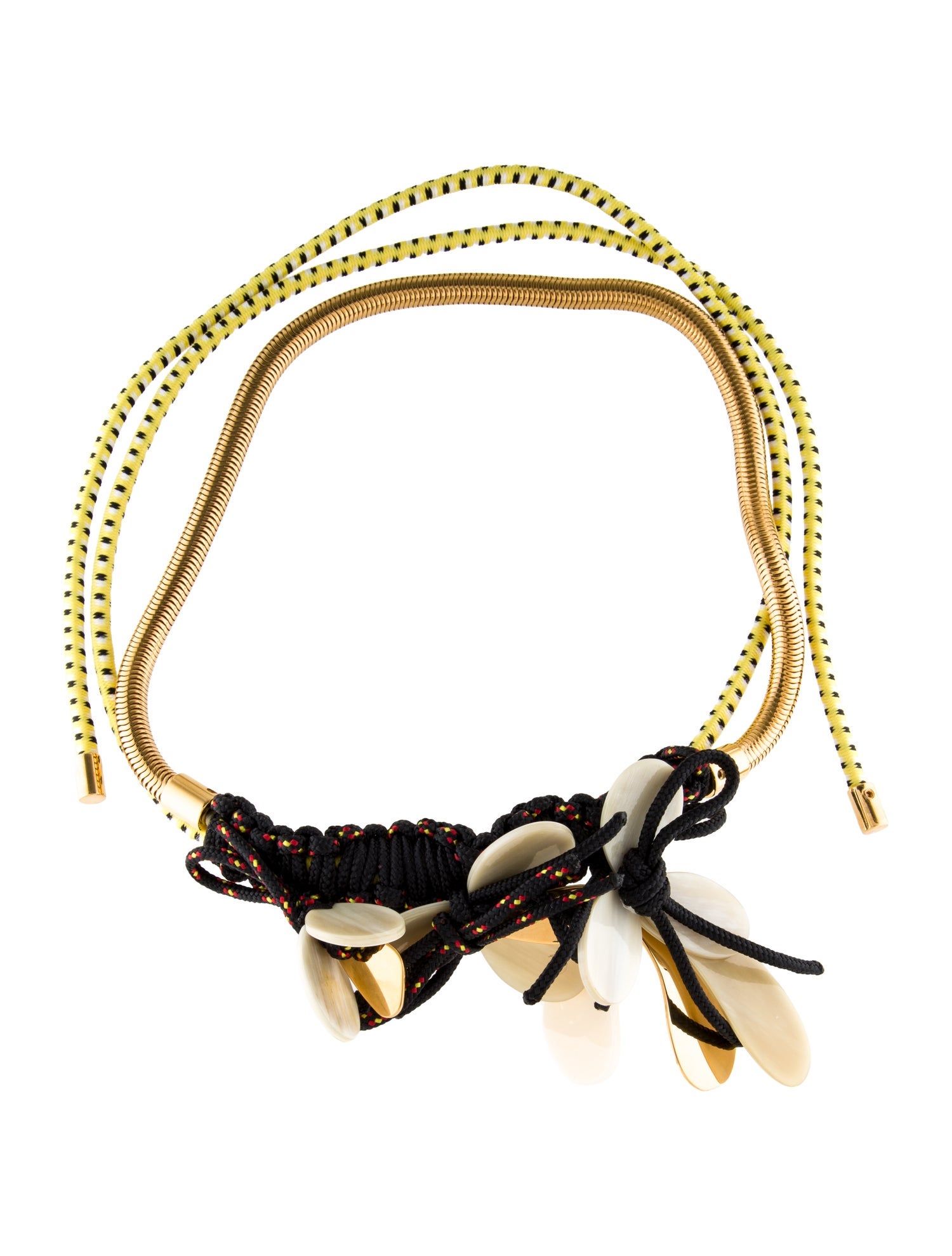 Marni Resin & Rope Collar Necklace
